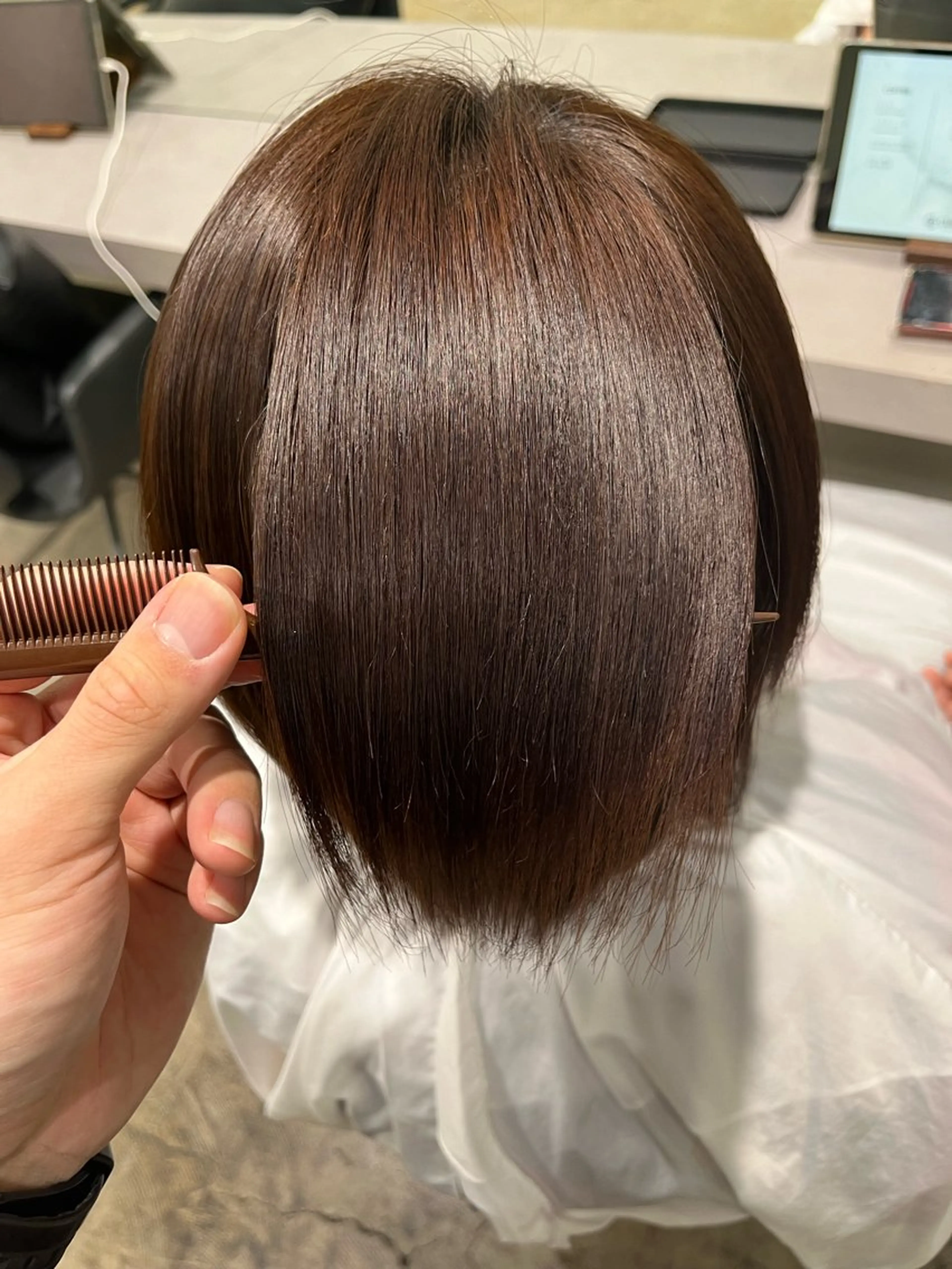 ショート パーマ ストレートパーマ 縮毛矯正 特化生田のヘアスタイル