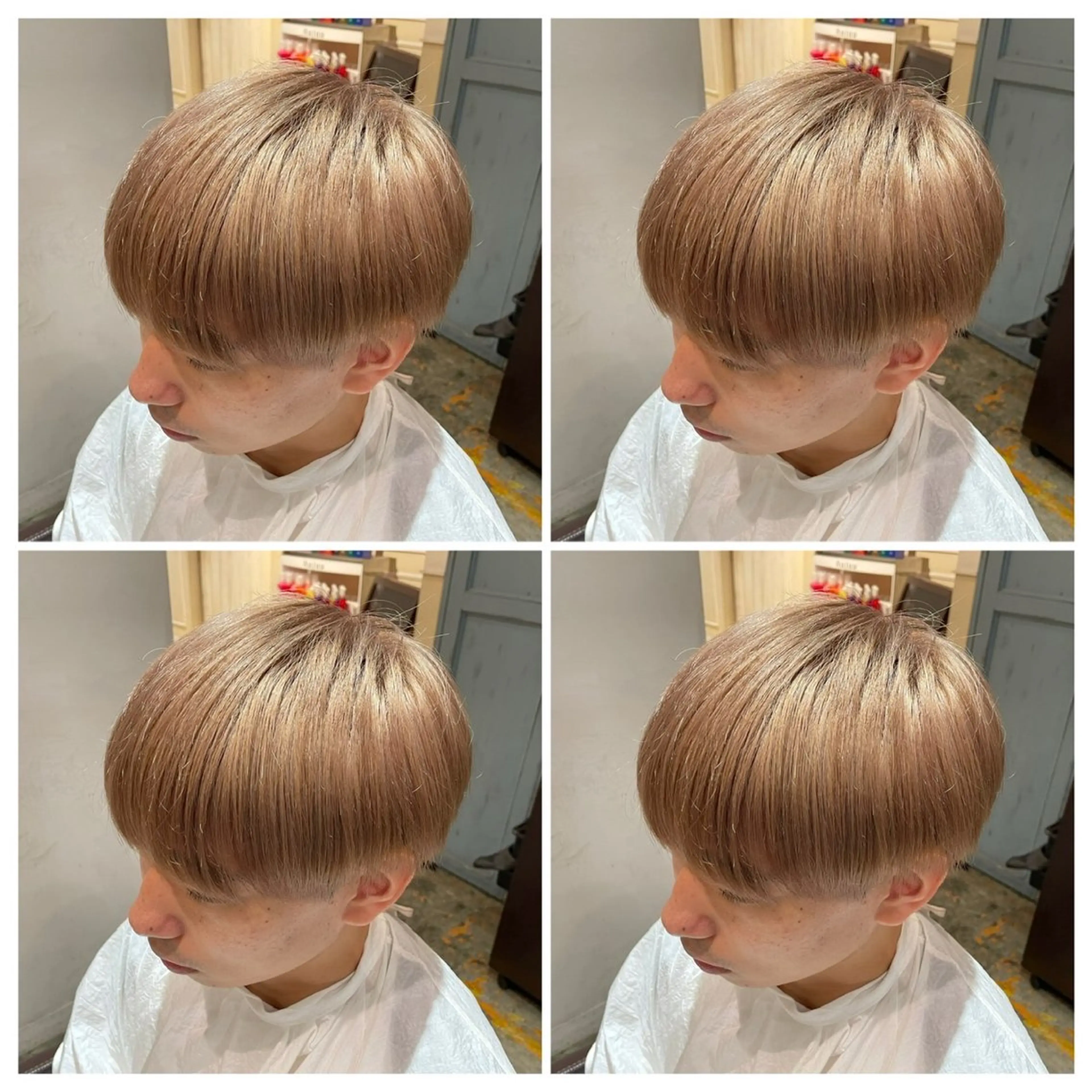 ミディアム カラー メンズ カット ヘアカラー トリートメント 🟣メンズパーマ 川端 永遠🟣のヘアスタイル