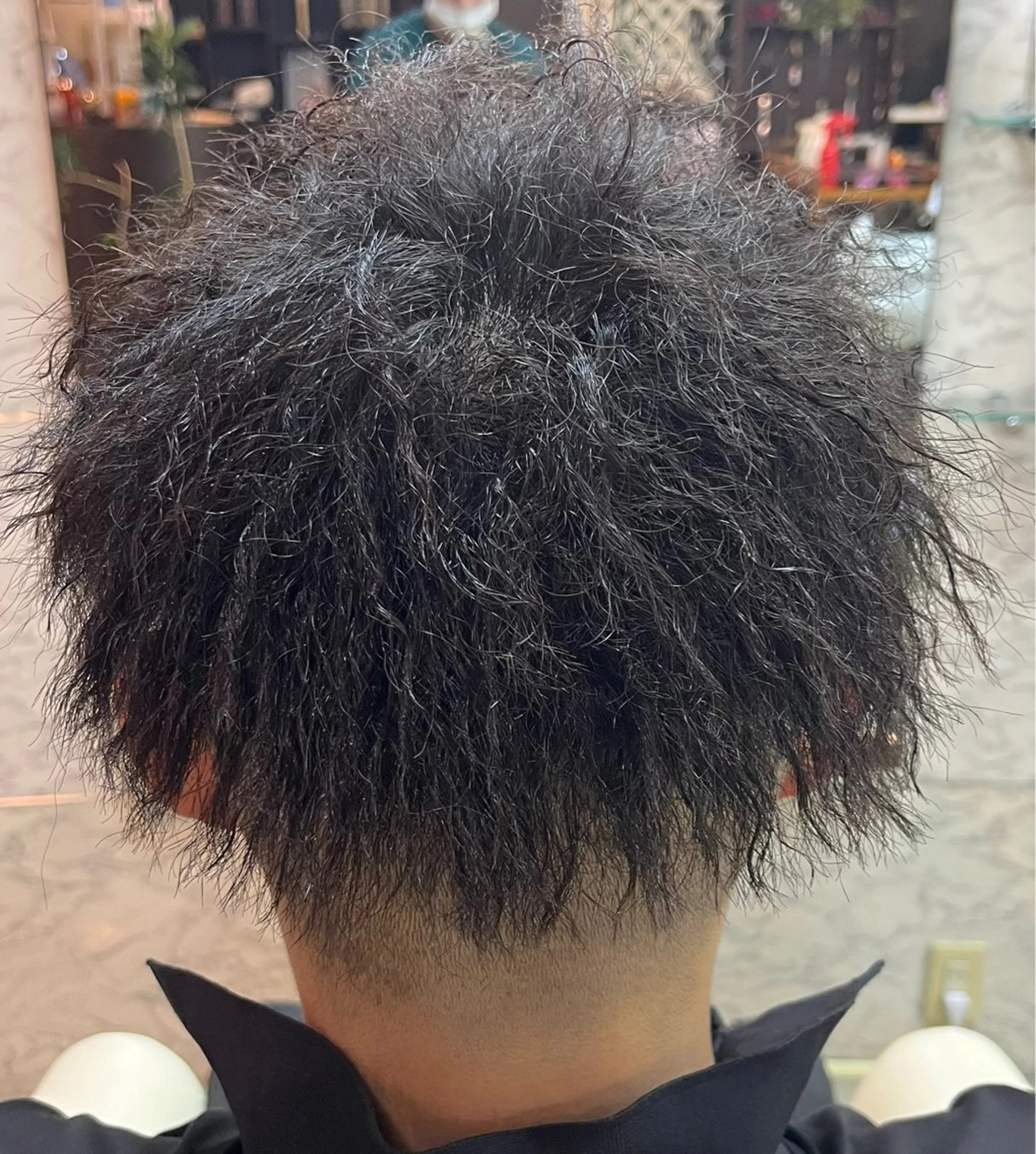 ミディアム パーマ メンズ 熊谷 拓海のヘアスタイル