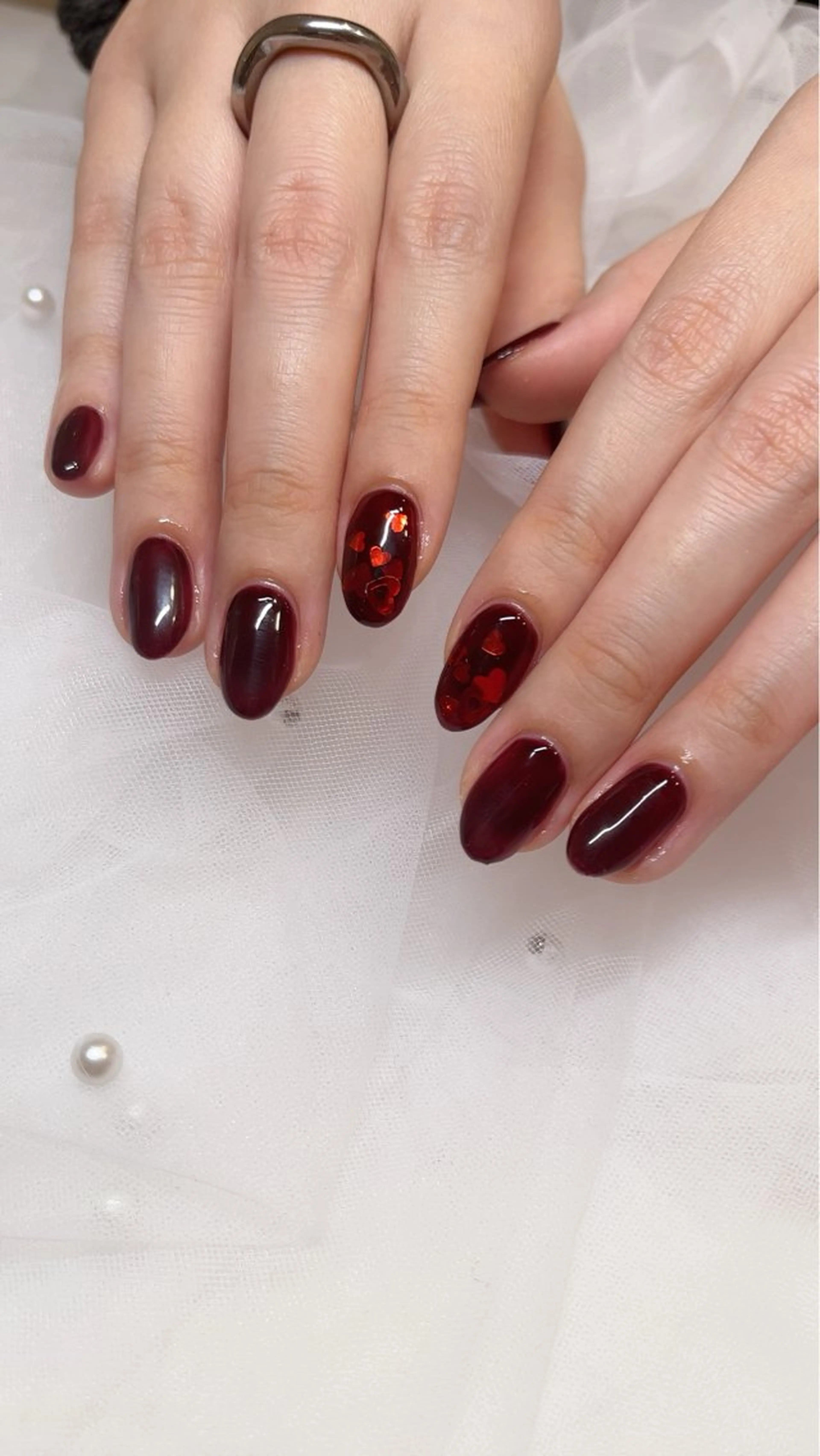 ネイル ハート ✩.*˚ kanaのネイルデザイン