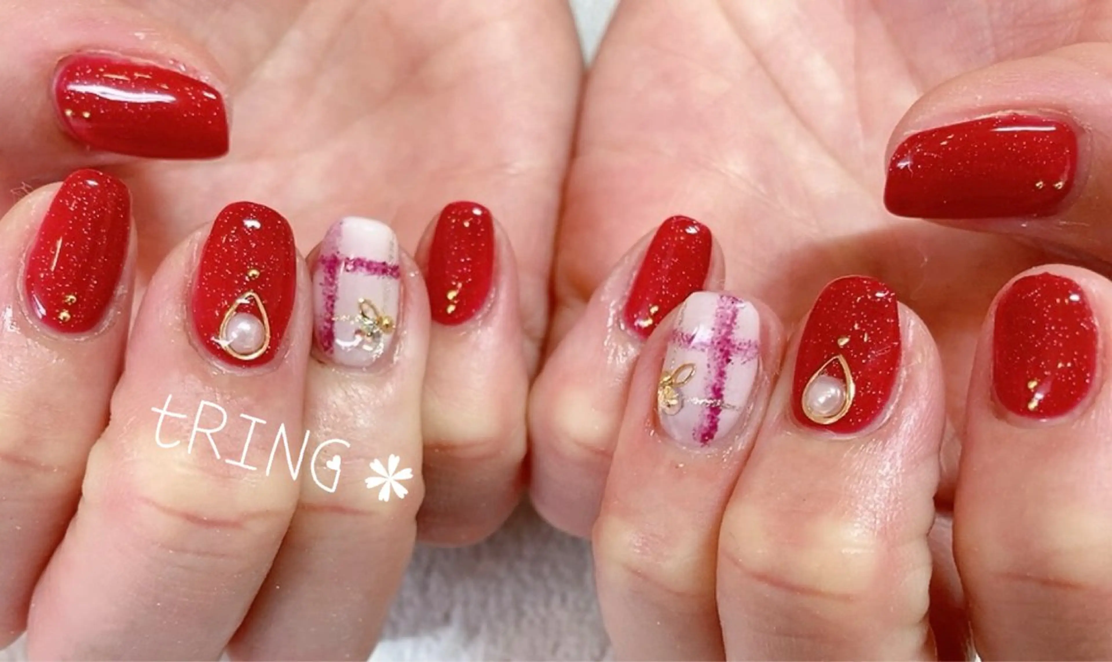 ネイル ハンドネイル tRING＊ しいの木台のネイルデザイン