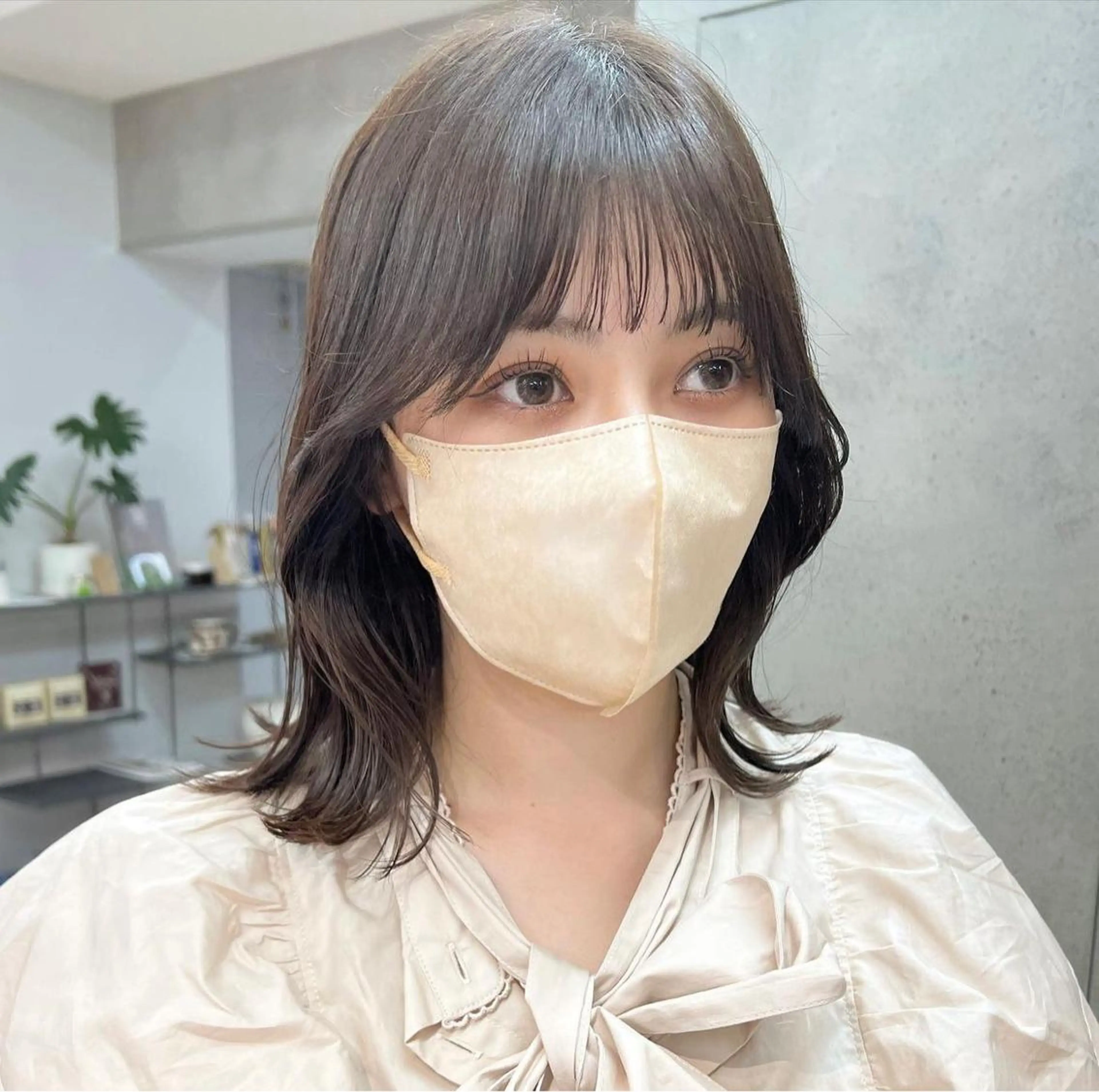 ミディアム カラー ナチュラル×色気パ ーマ 渋谷/マナミのヘアスタイル