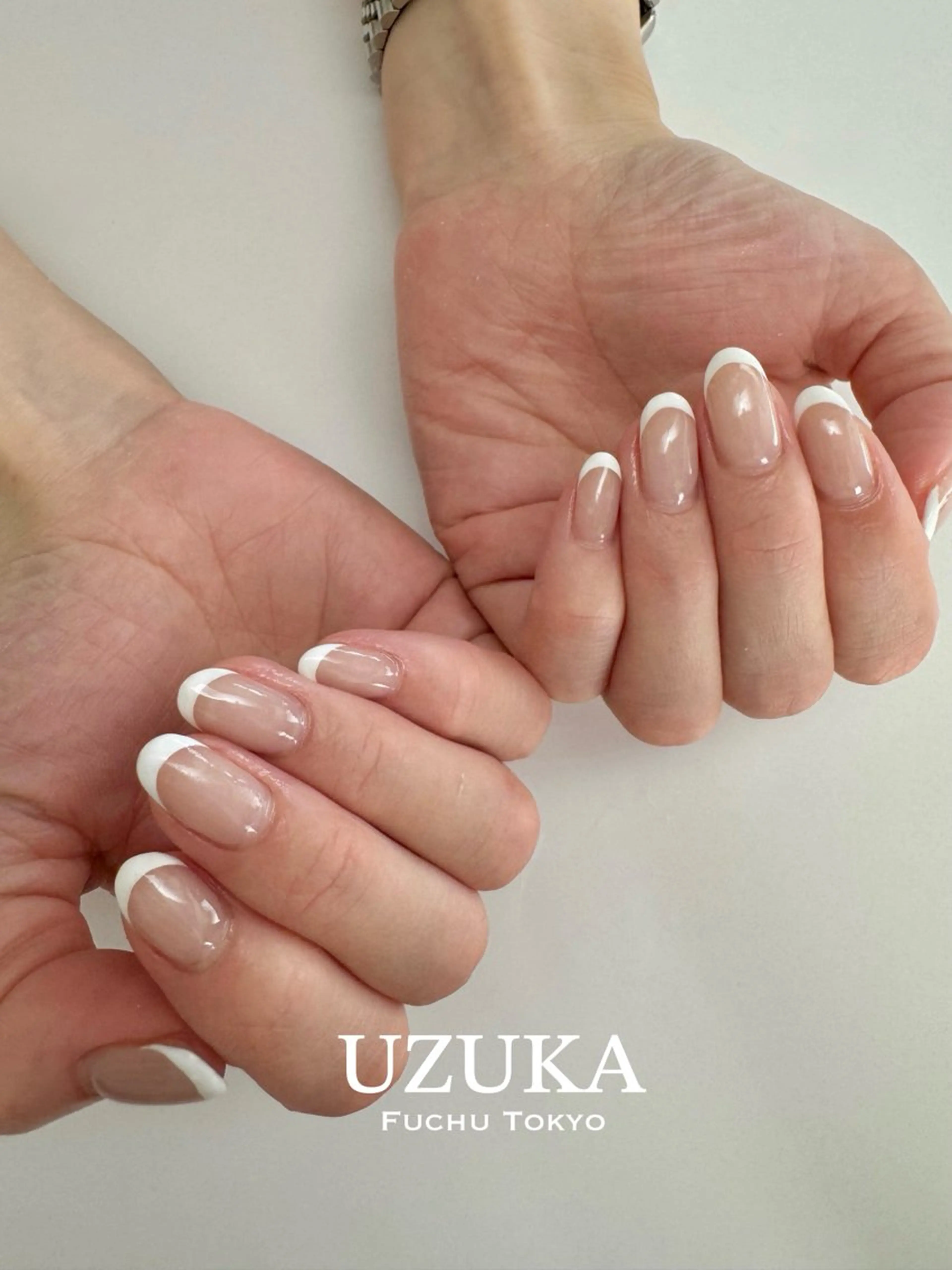 ネイル フレンチネイル オフィスネイル 【 enn 】 Uzuka Yukaのネイルデザイン