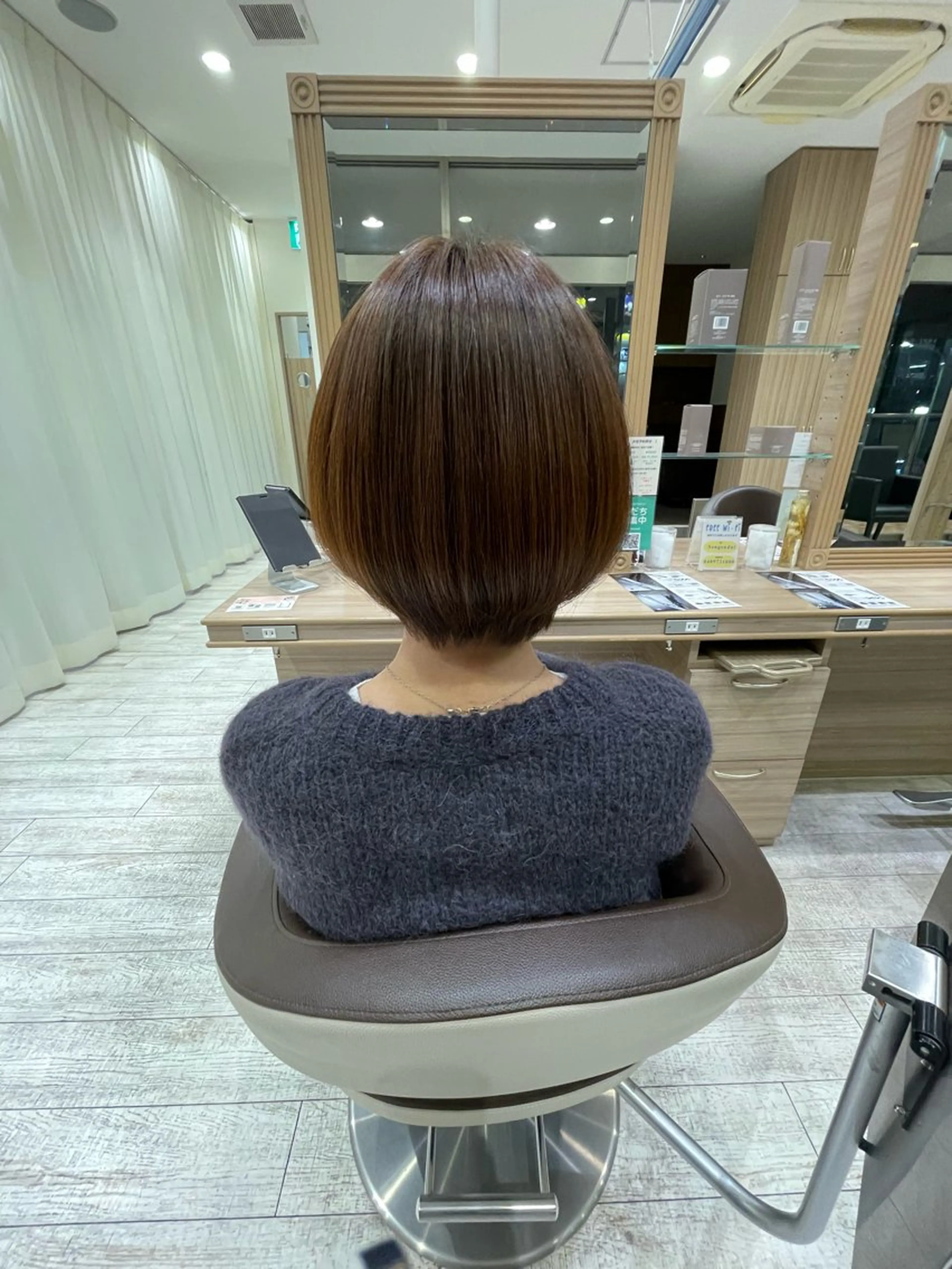 ショート パーマ 髪質改善 トリートメント 縮毛矯正 トリートメント 加藤 未歩のヘアスタイル