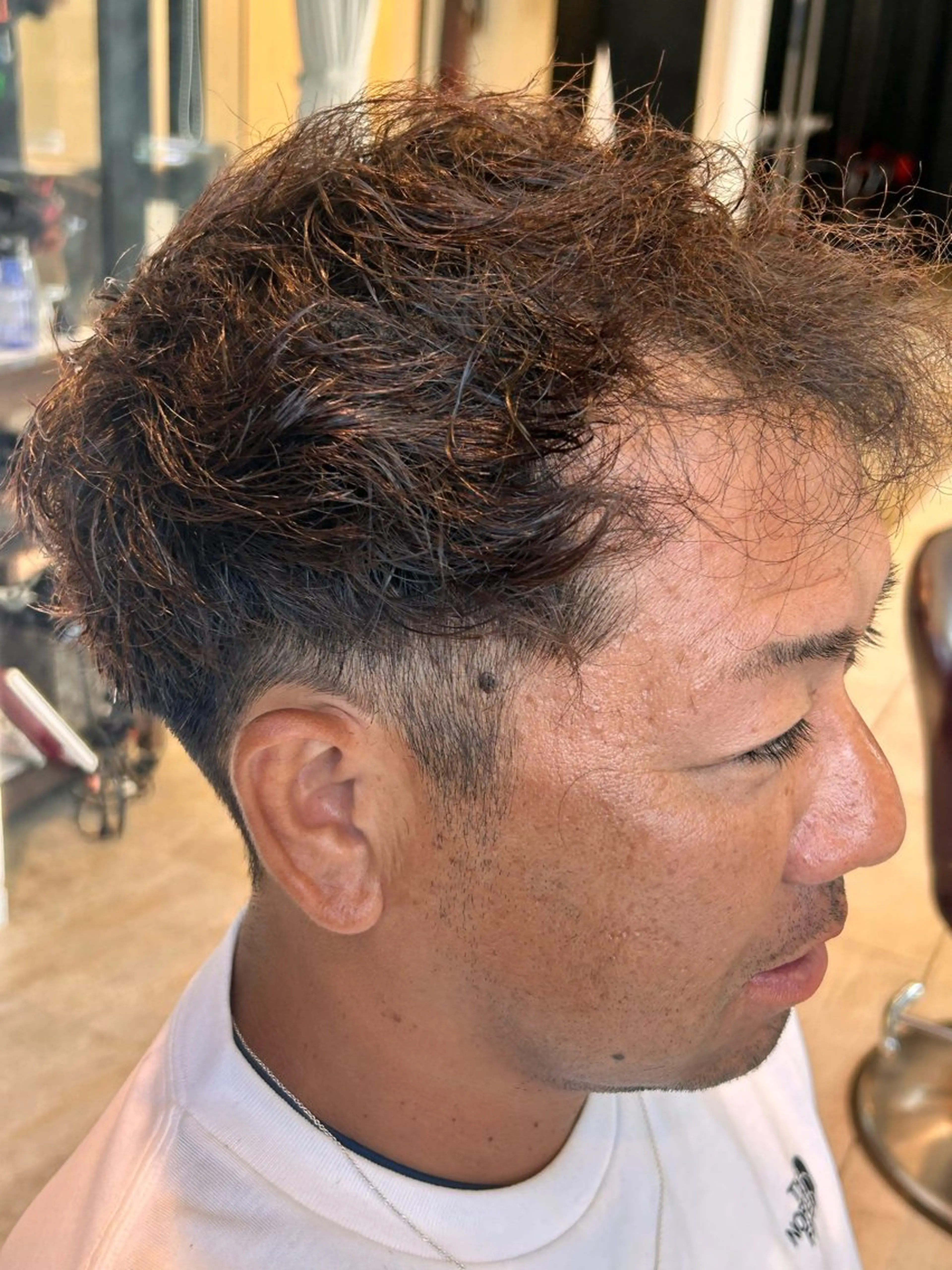 ショート パーマ メンズ EARTH大宮宮原店所属・ri kuのヘアスタイル