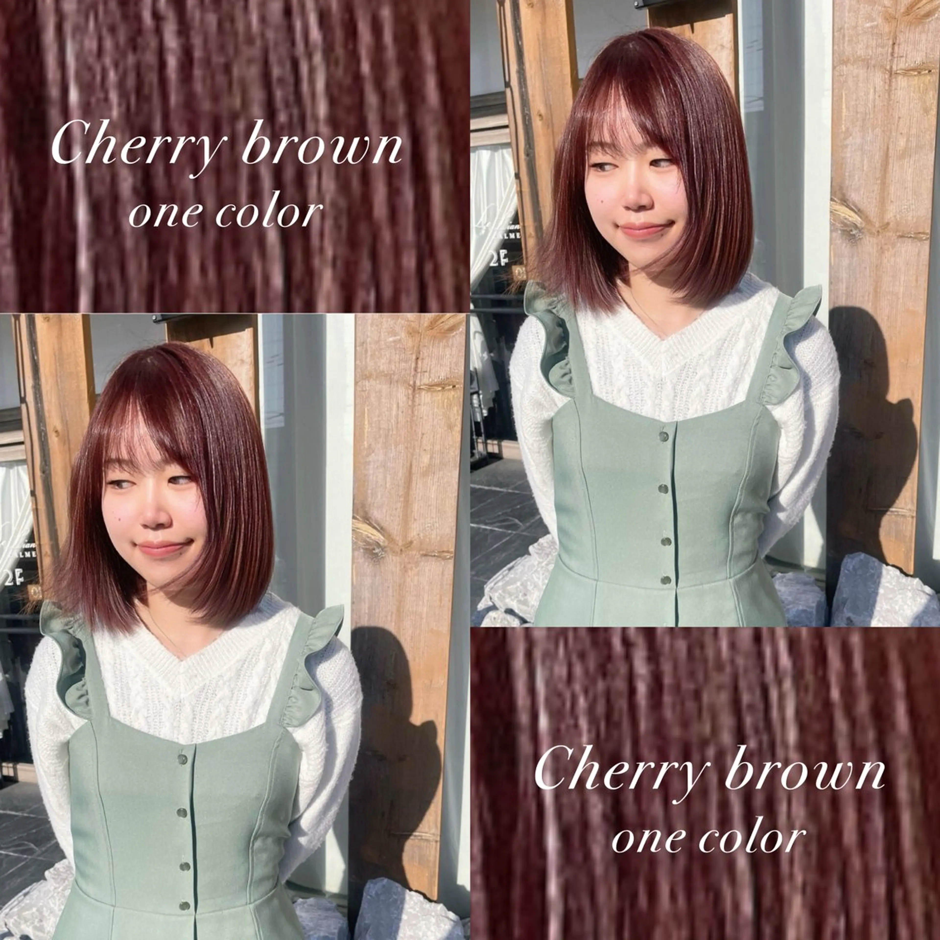 ミディアム カラー ヘアカラー ルプラボウ/ 聖花/透明感カラーのヘアスタイル