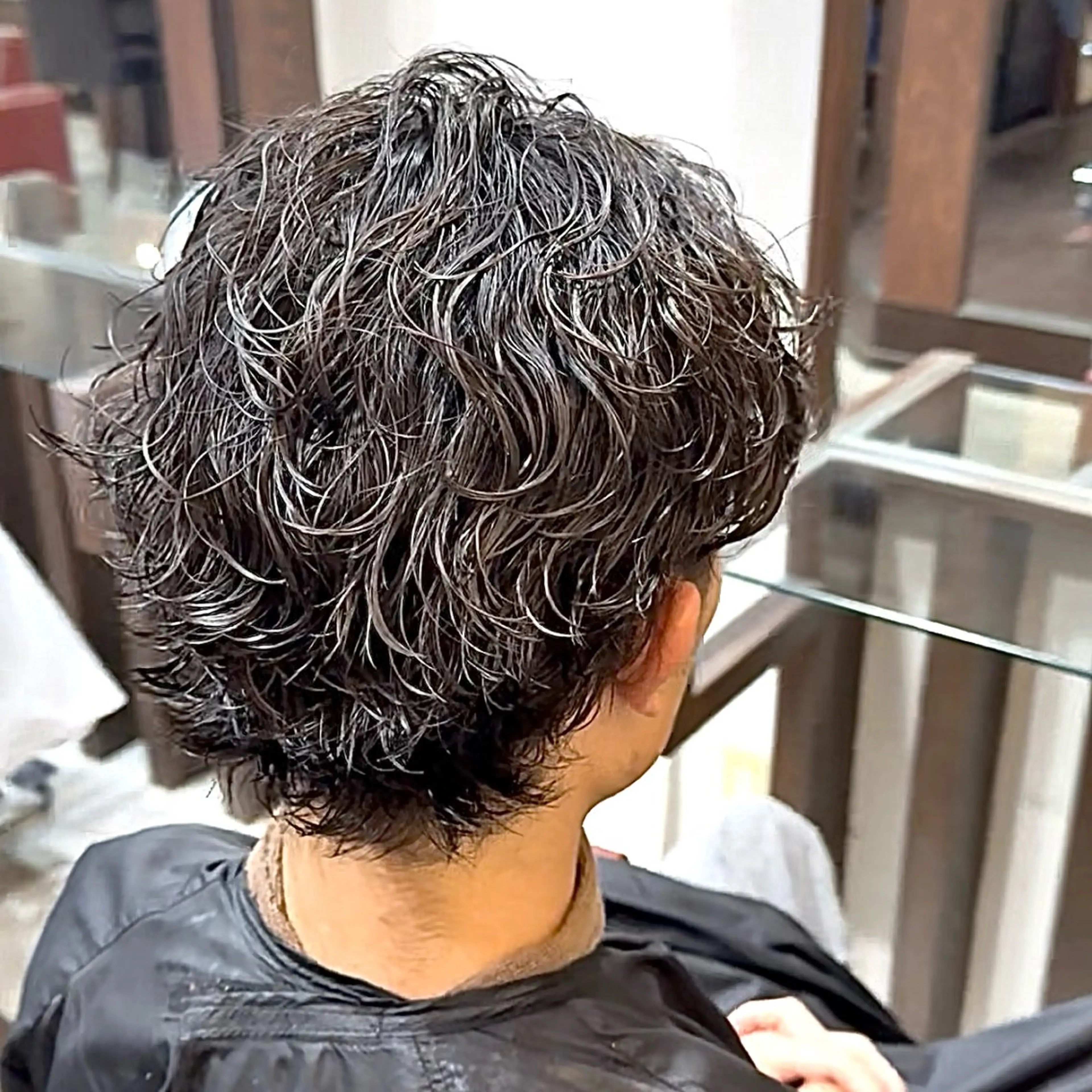 パーマ メンズ カット パーマ スペインカール/ サーフカール/RYUのヘアスタイル