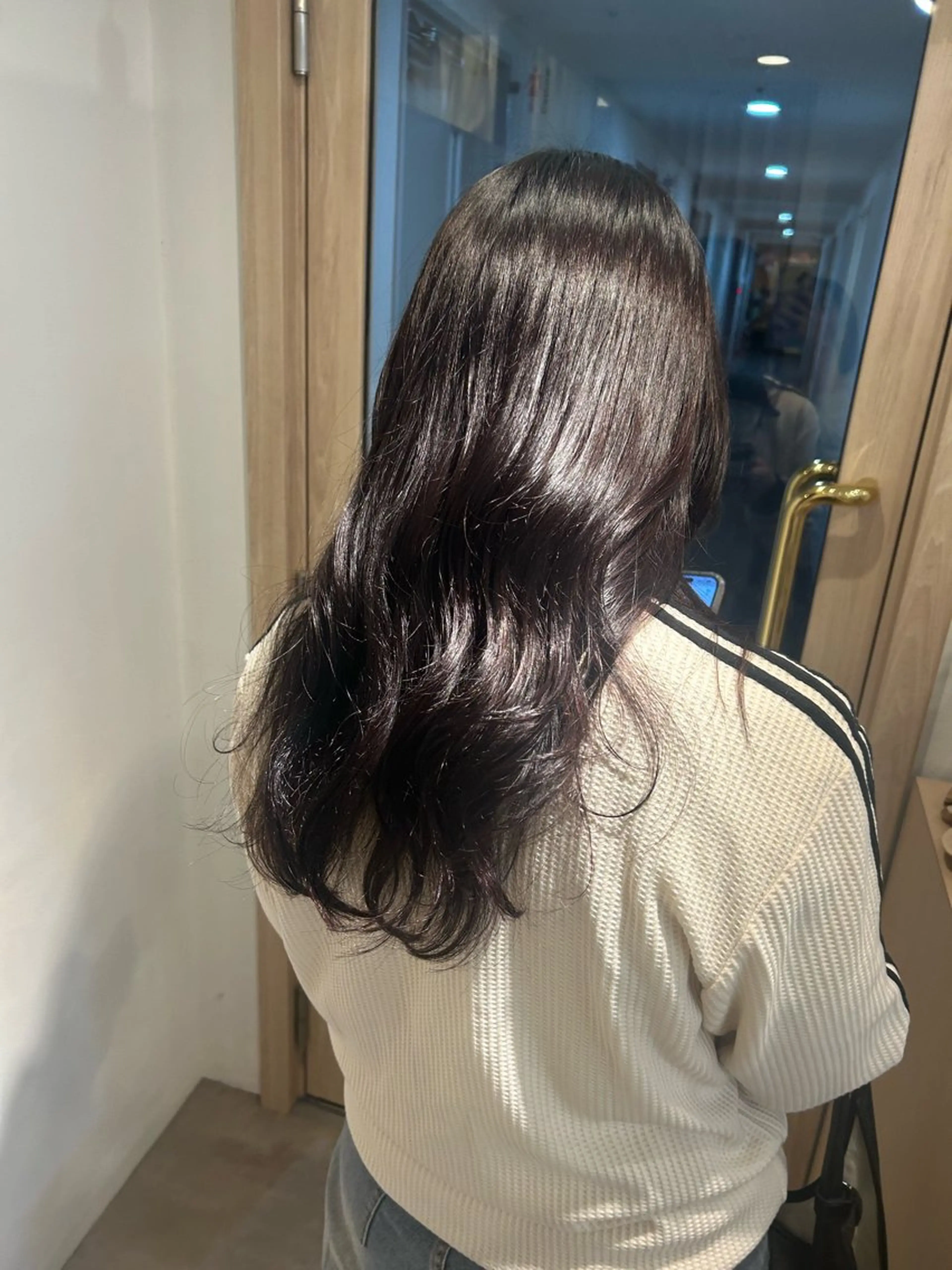 ロング オリーブ/ ナカミネアキナのヘアスタイル