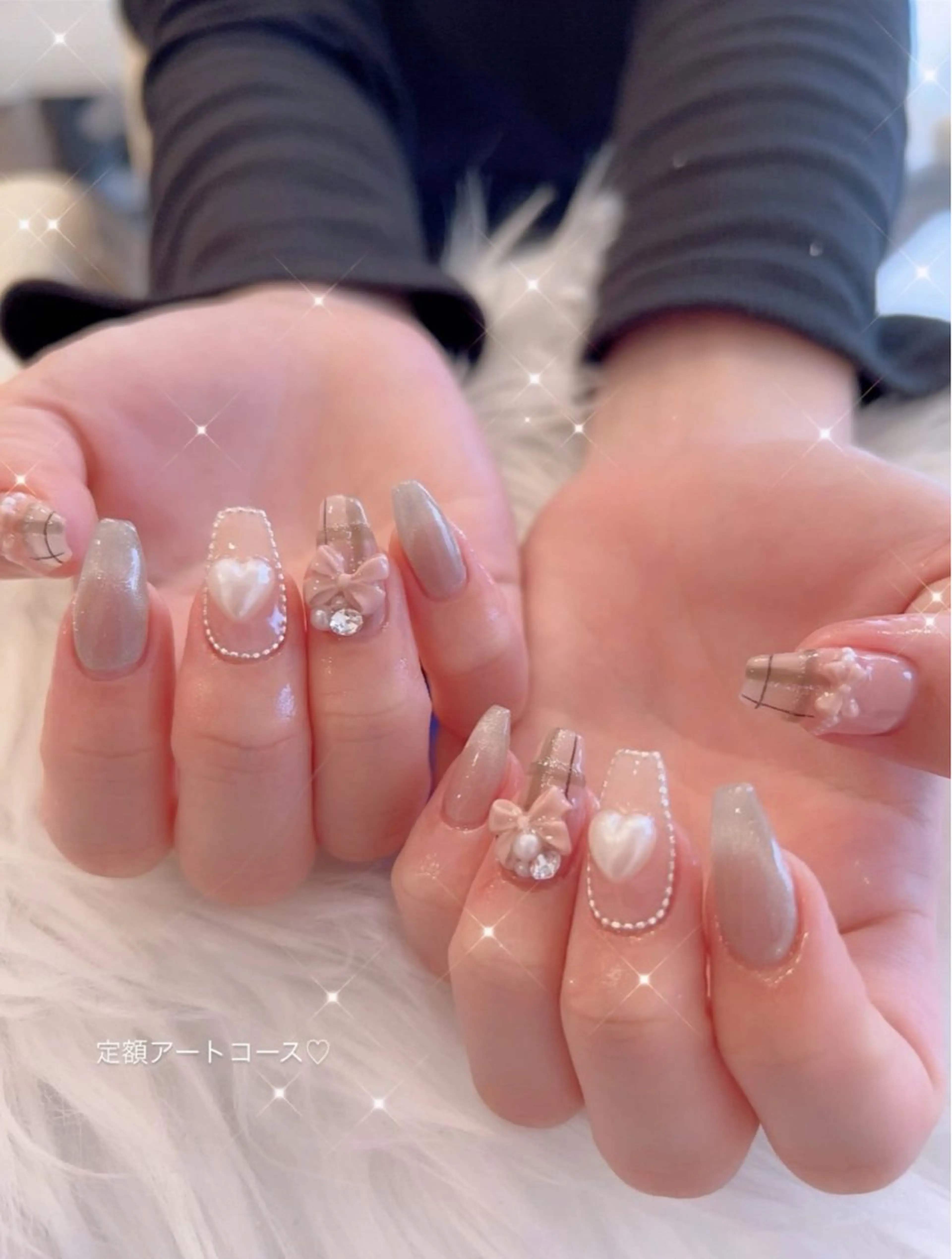 ネイル アートネイル 持ち込み バレンタイン アイラブミーネイル MAMI指名のネイルデザイン