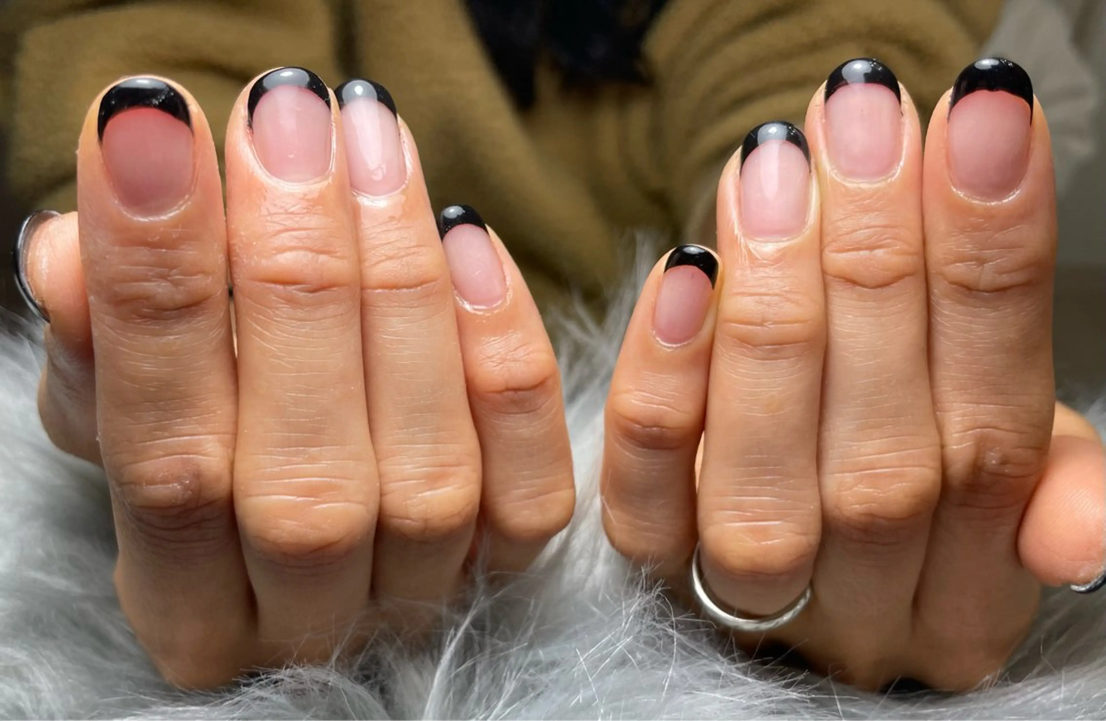 ネイル フレンチネイル ジェルネイル オフィスネイル パラジェル シンプルネイル ハンドネイル BLANC.nail yuuのネイルデザイン