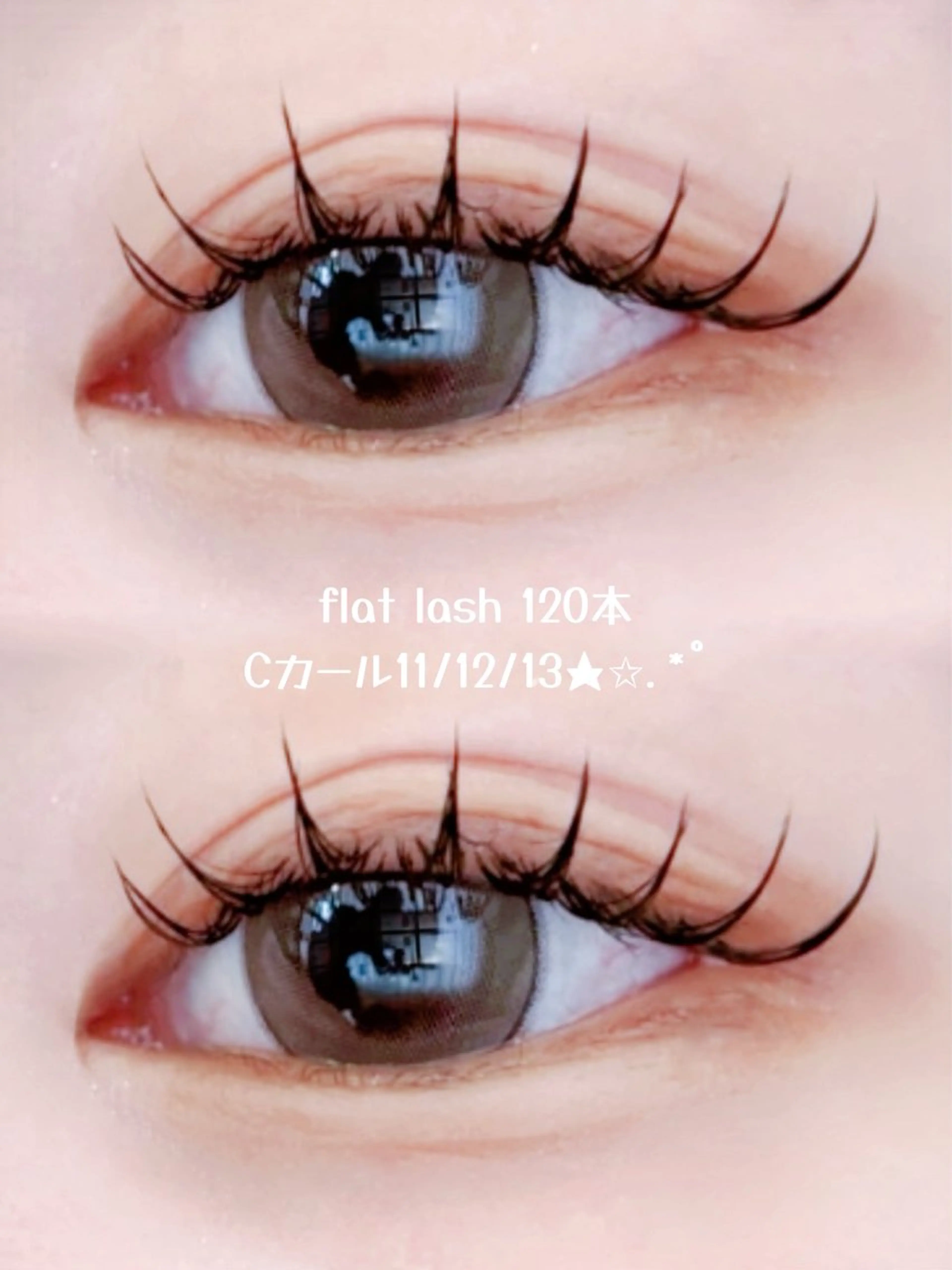 フラットラッシュ160本🎀（コーティング付き）の写真