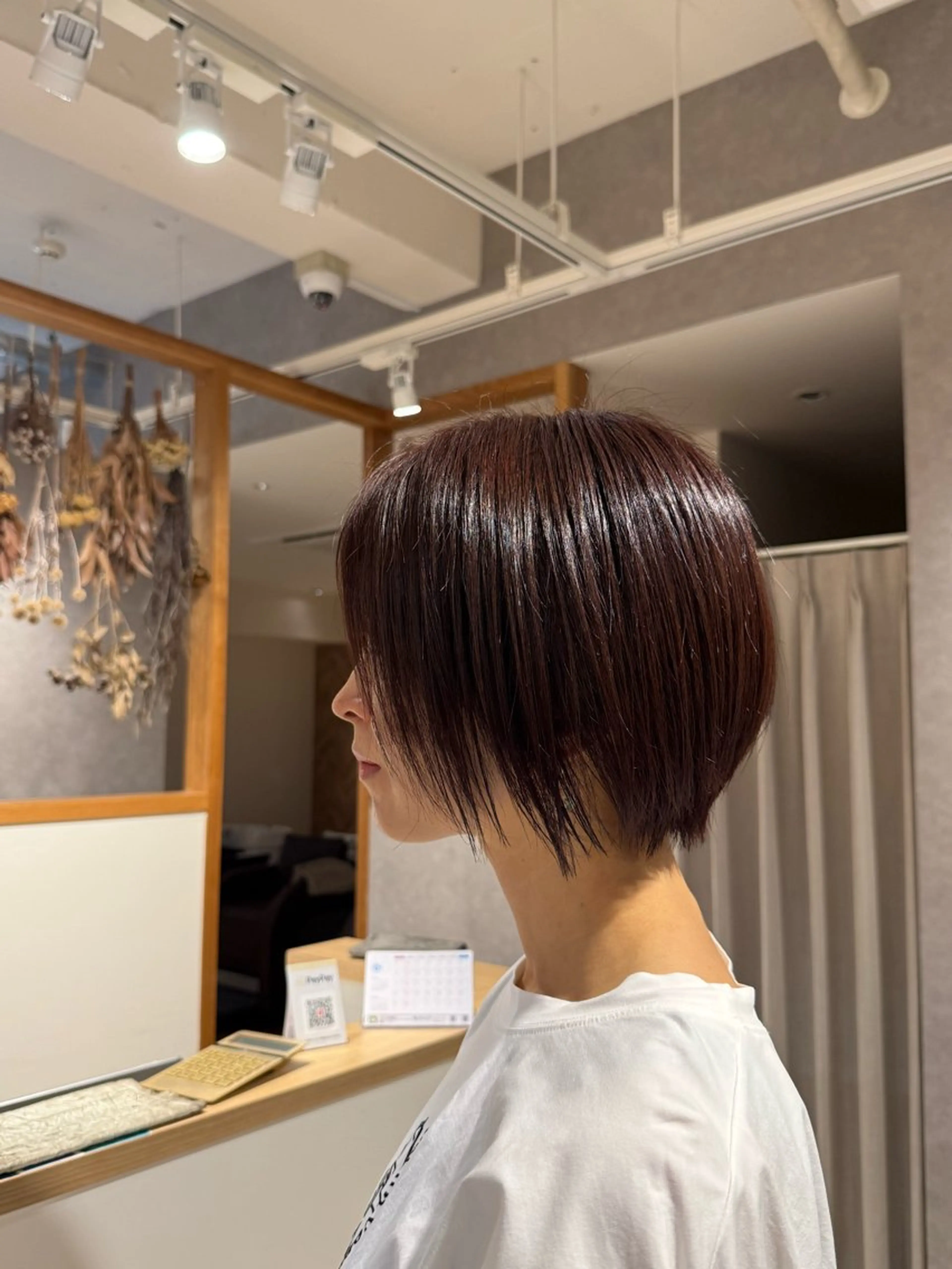 ショート カラー anju.カット 透明感カラー/パーマのヘアスタイル