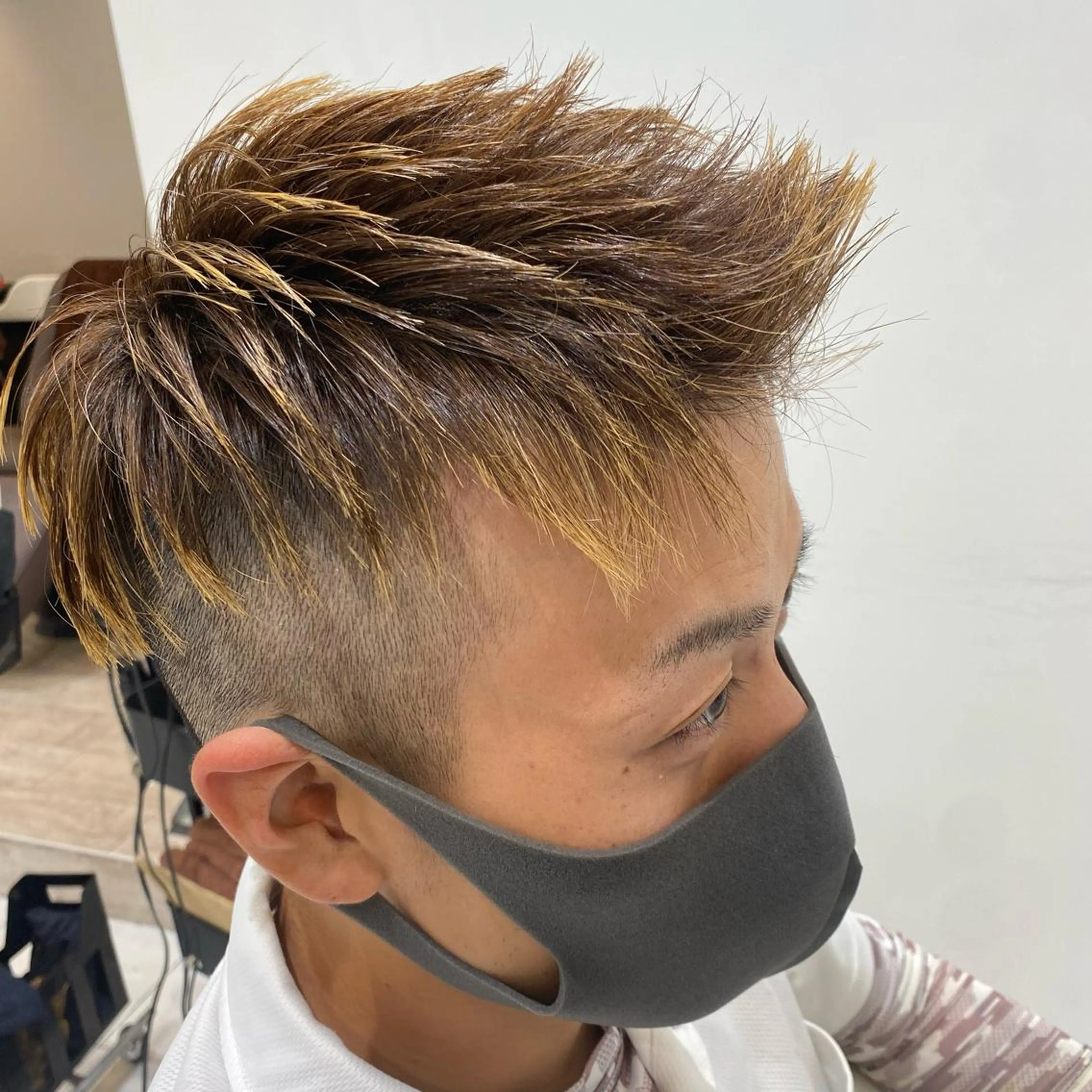 ショート メンズ モヒカン メンズサロンGRIT 店長　深山一平のヘアスタイル