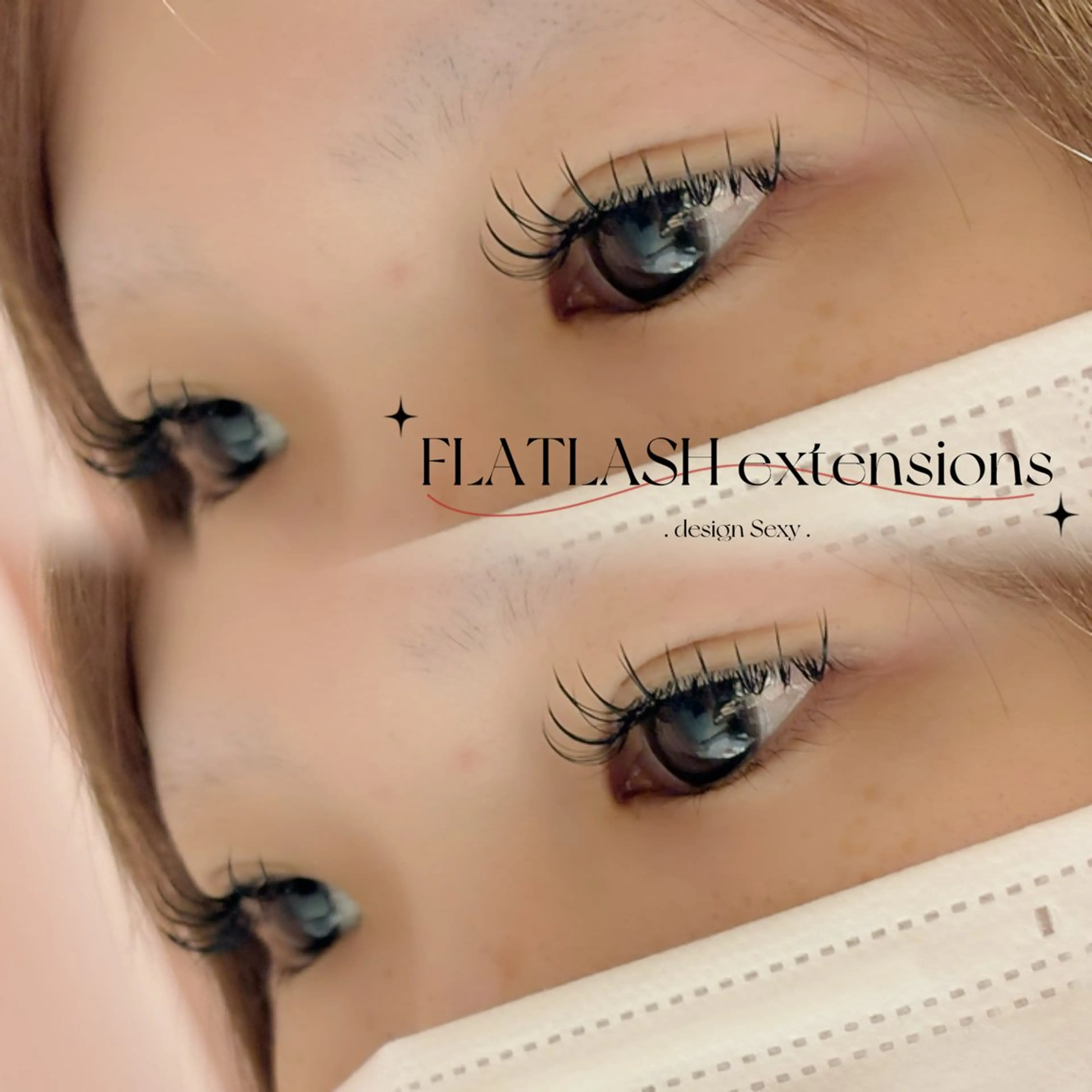 マツエク・マツパ 束感まつ毛 Dカール フラットラッシュ 韓国風マツエク ミンク FOXY LASH Nakamuraのマツエク・マツパデザイン