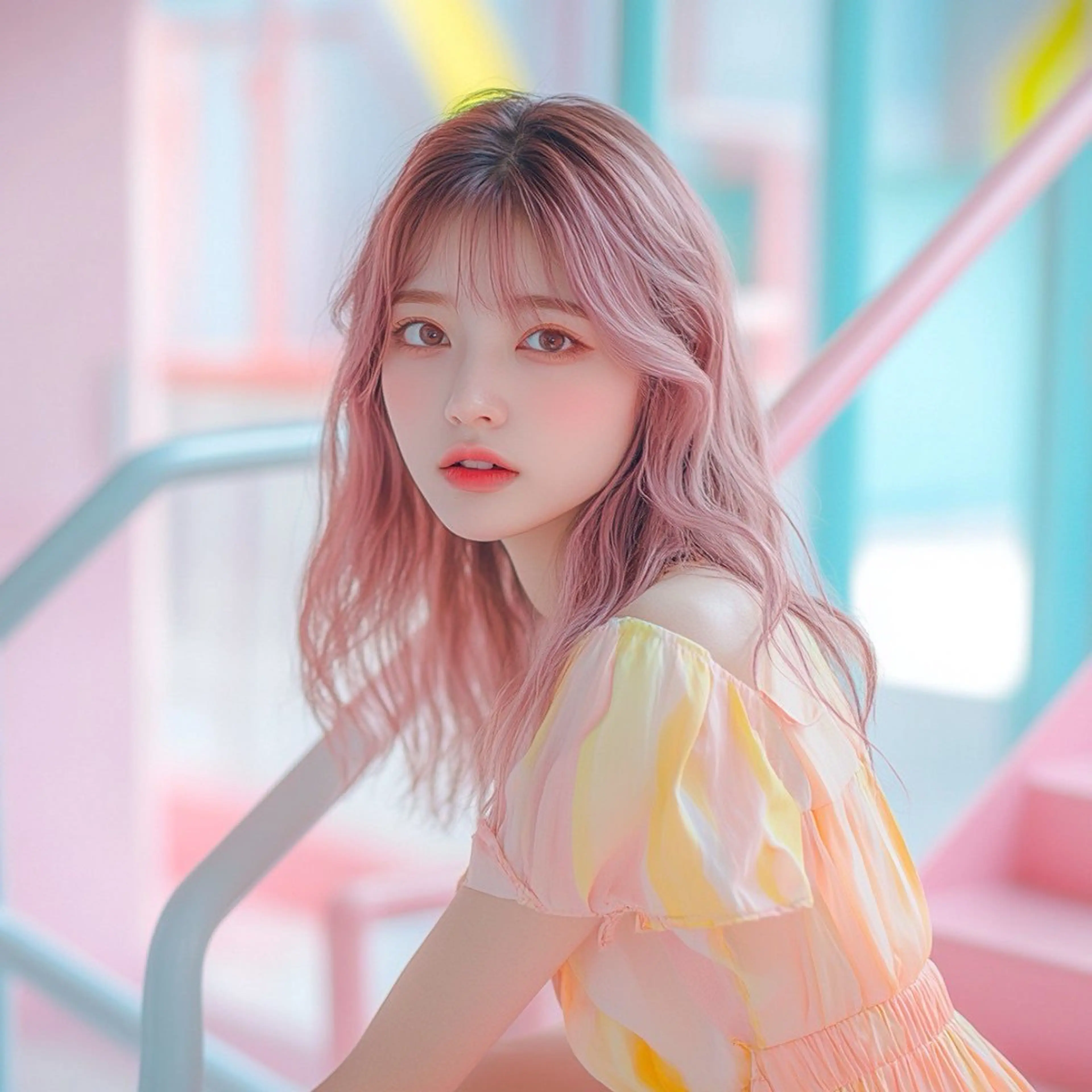 ミディアム カラー ヘアカラー トリートメント 池袋/カラー特化🎨 ロング料金なし🩵のヘアスタイル