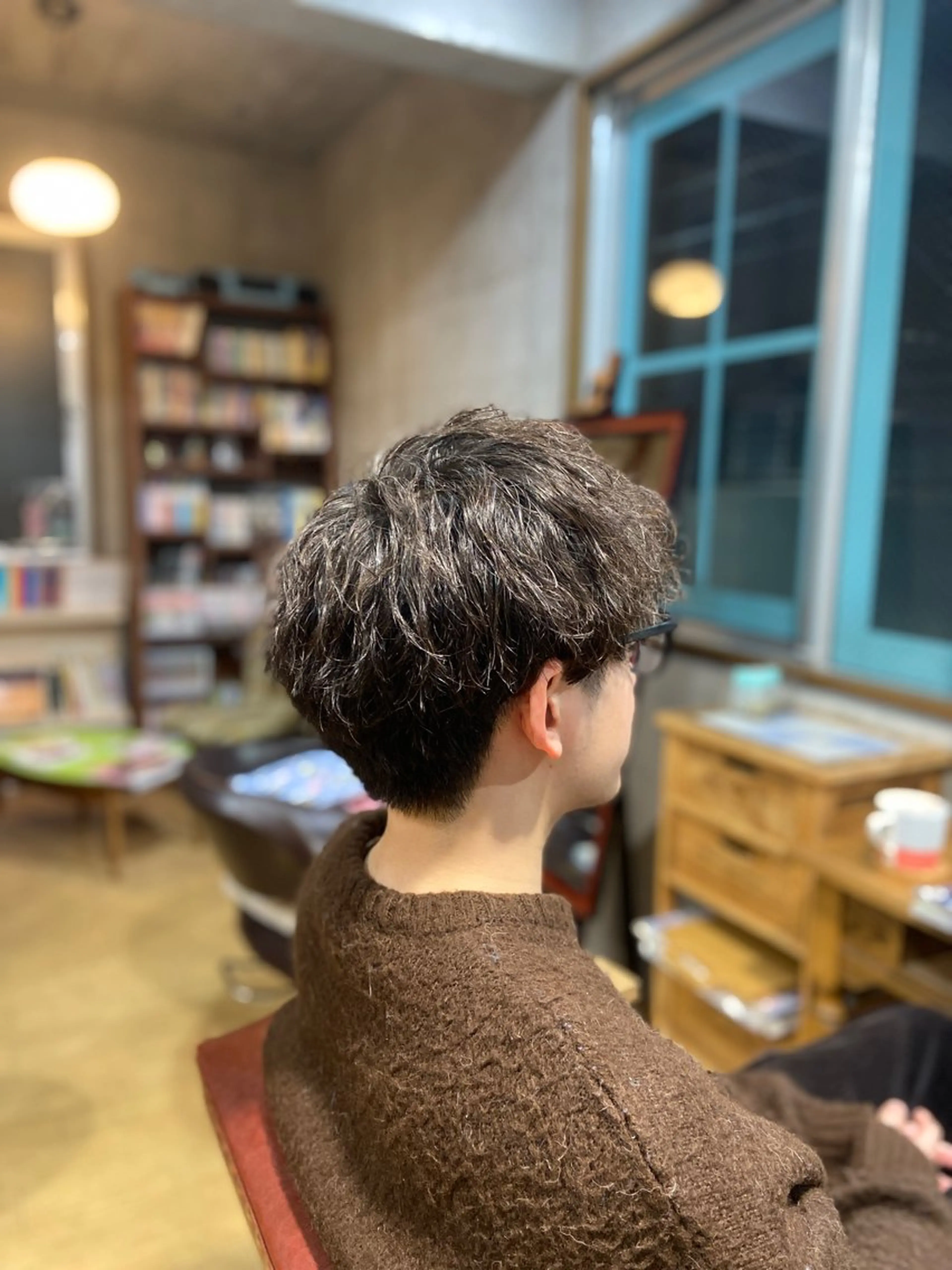 メンズ マッシュ カット パーマ 西内 亮太のヘアスタイル