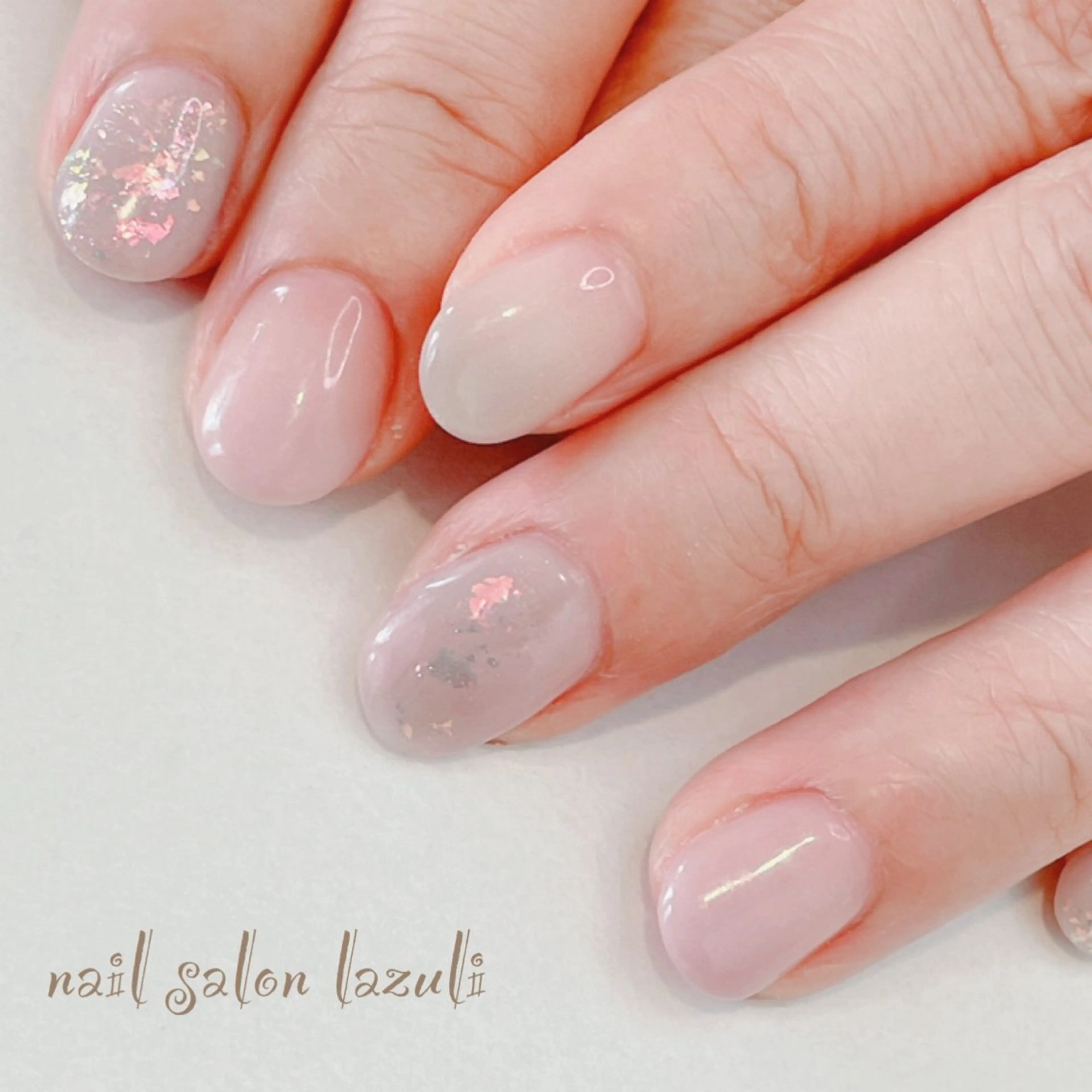 ネイル キラキラネイル シンプルネイル nail salon lazuliのネイルデザイン