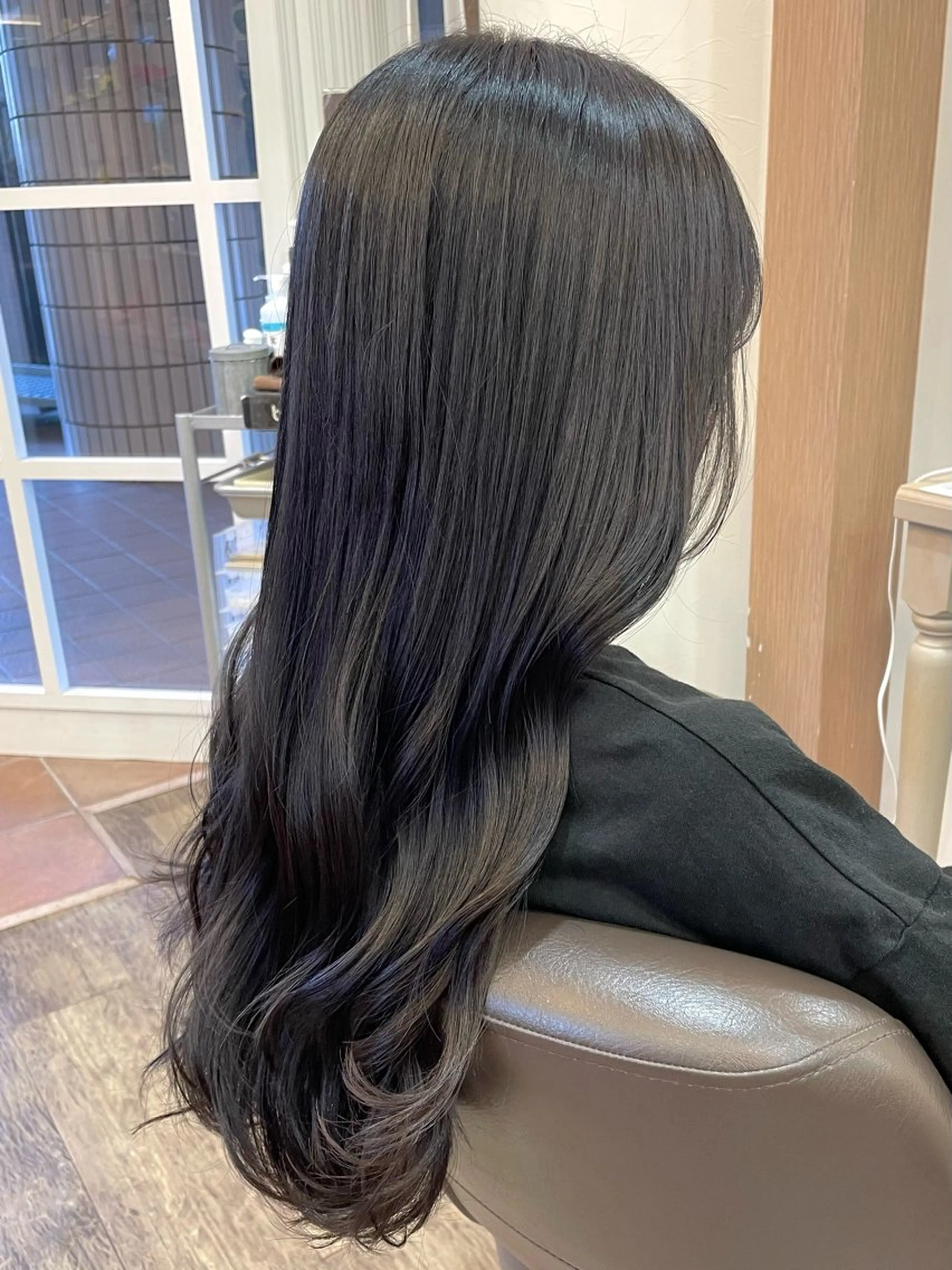 ロング カラー ダークグレー メンズパーマ🌀/ 中村郁未のヘアスタイル