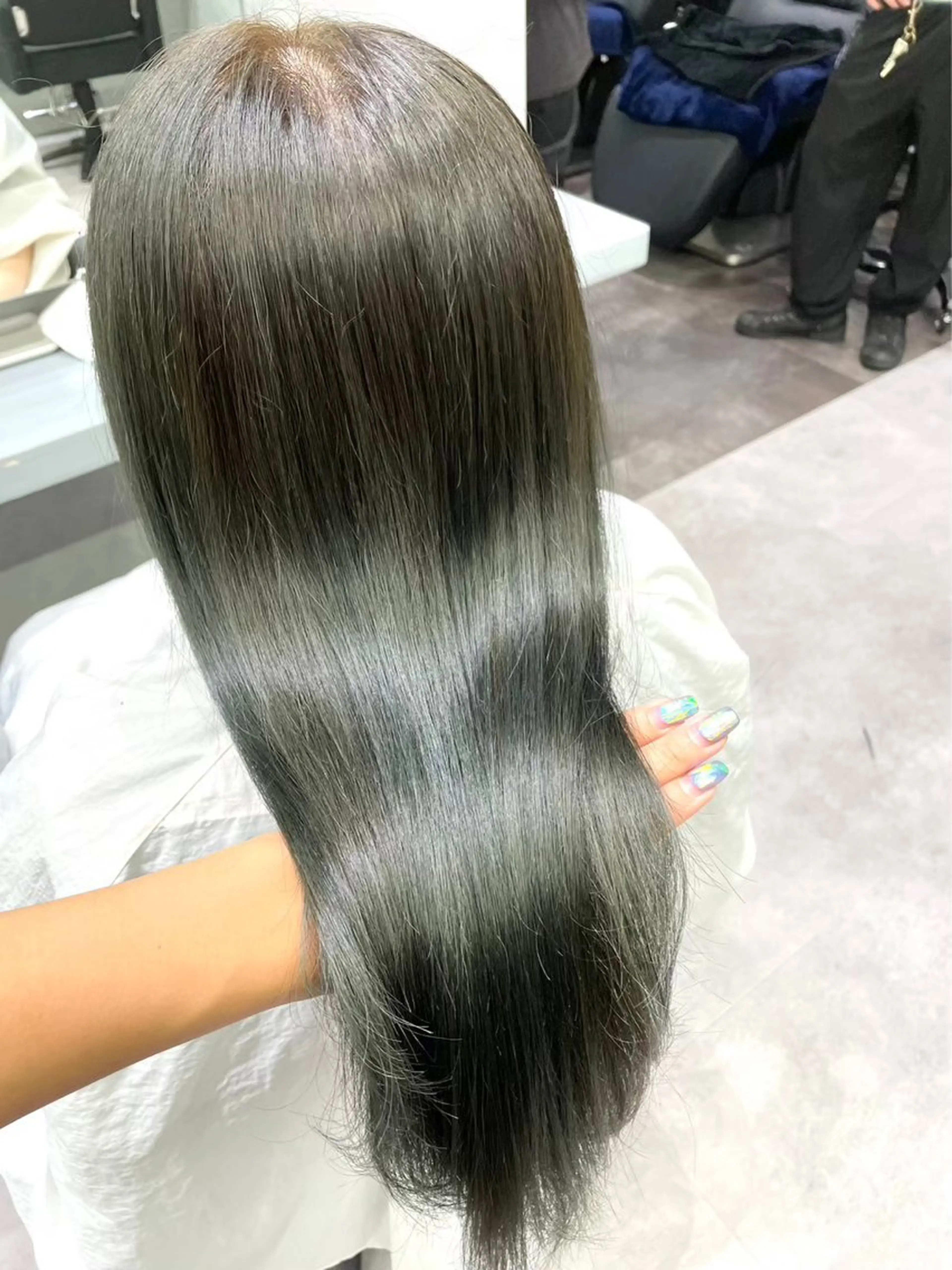 ロング カラー シールエクステ ブリーチ ケアブリーチ デザインカラー ダブルカラー 🦋韓国hair🦋 エクステ店長sakiのヘアスタイル