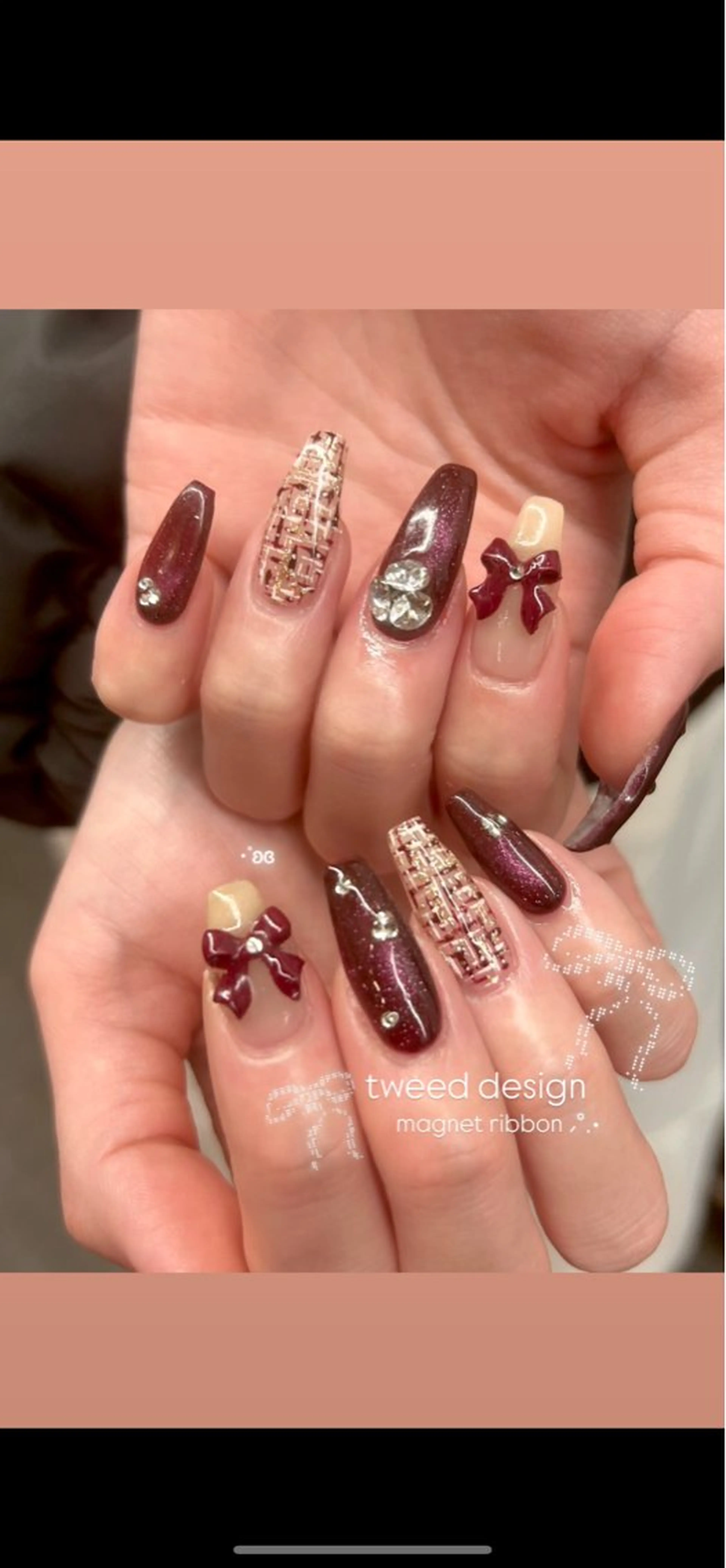 ネイル ハンドネイル EmaNail🎀 Haaruのネイルデザイン