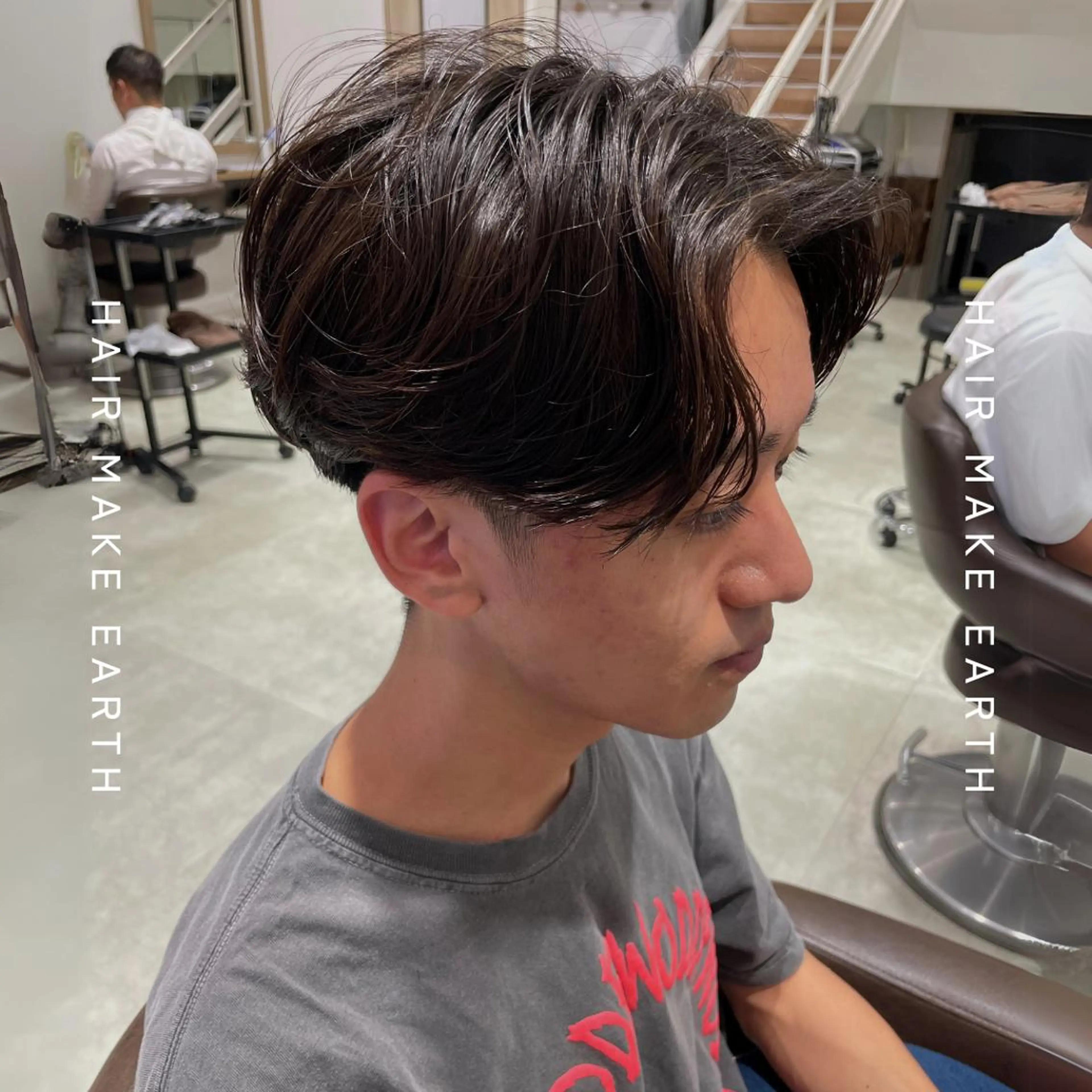 毛流れを作り込む🔻メンズカット➕ニュアンスパーマの写真