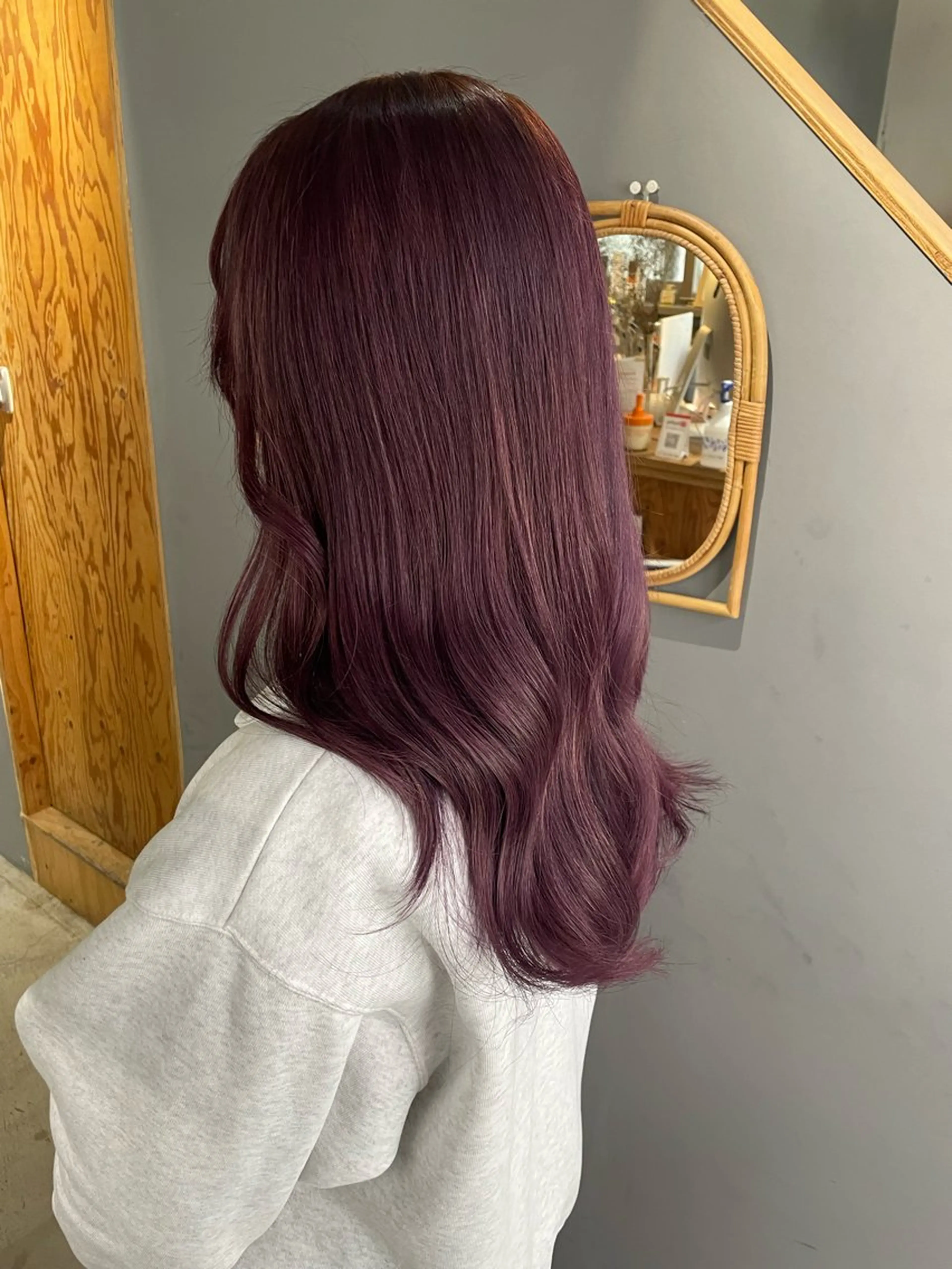 セミロング カラー アディクシーカラー ラベンダーカラー ピンクカラー ピンクラベンダー ヘアカラー トリートメント noa ☪︎のヘアスタイル
