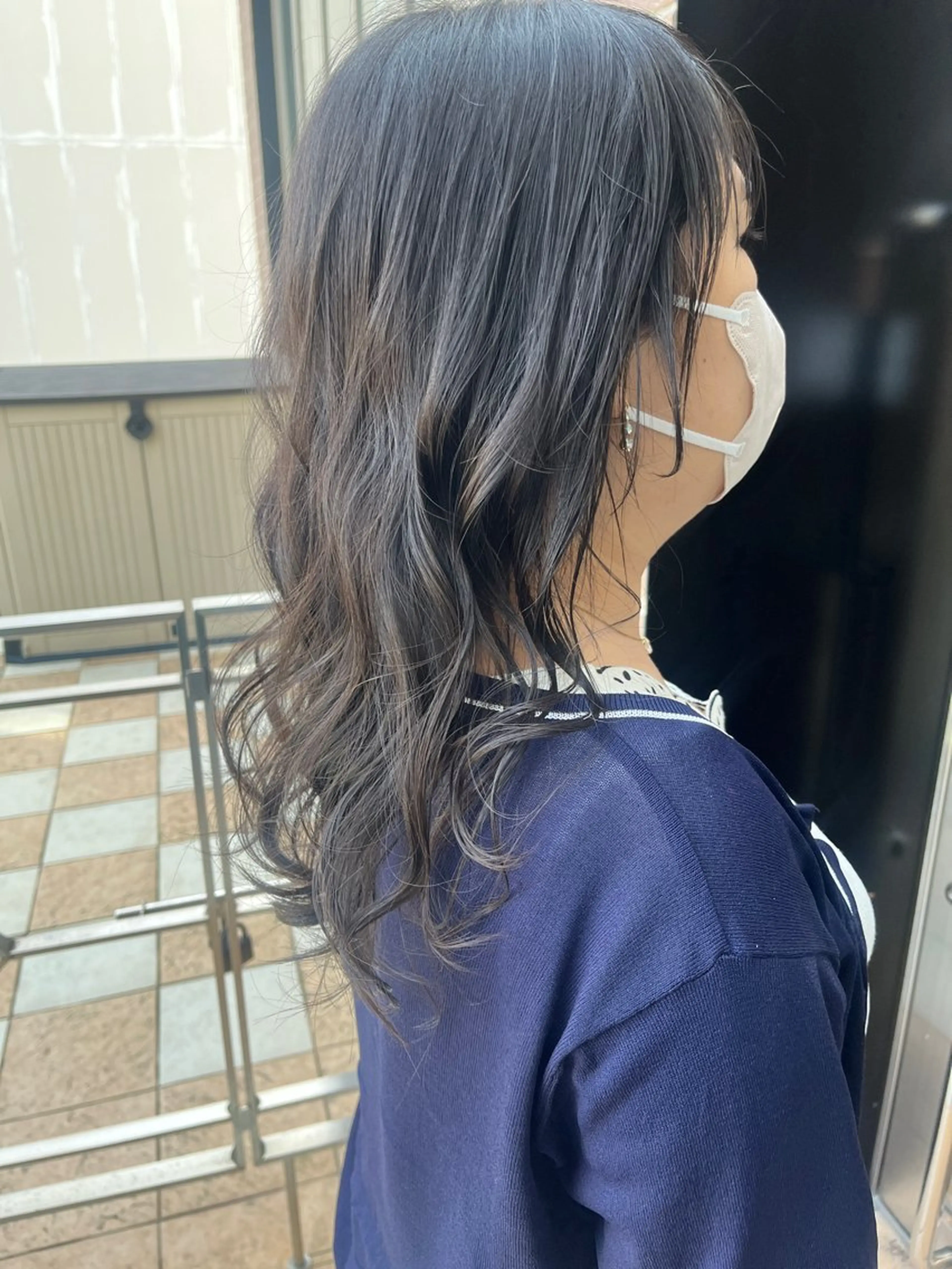 ロング カラー メンズ 久木原 ゆりのヘアスタイル