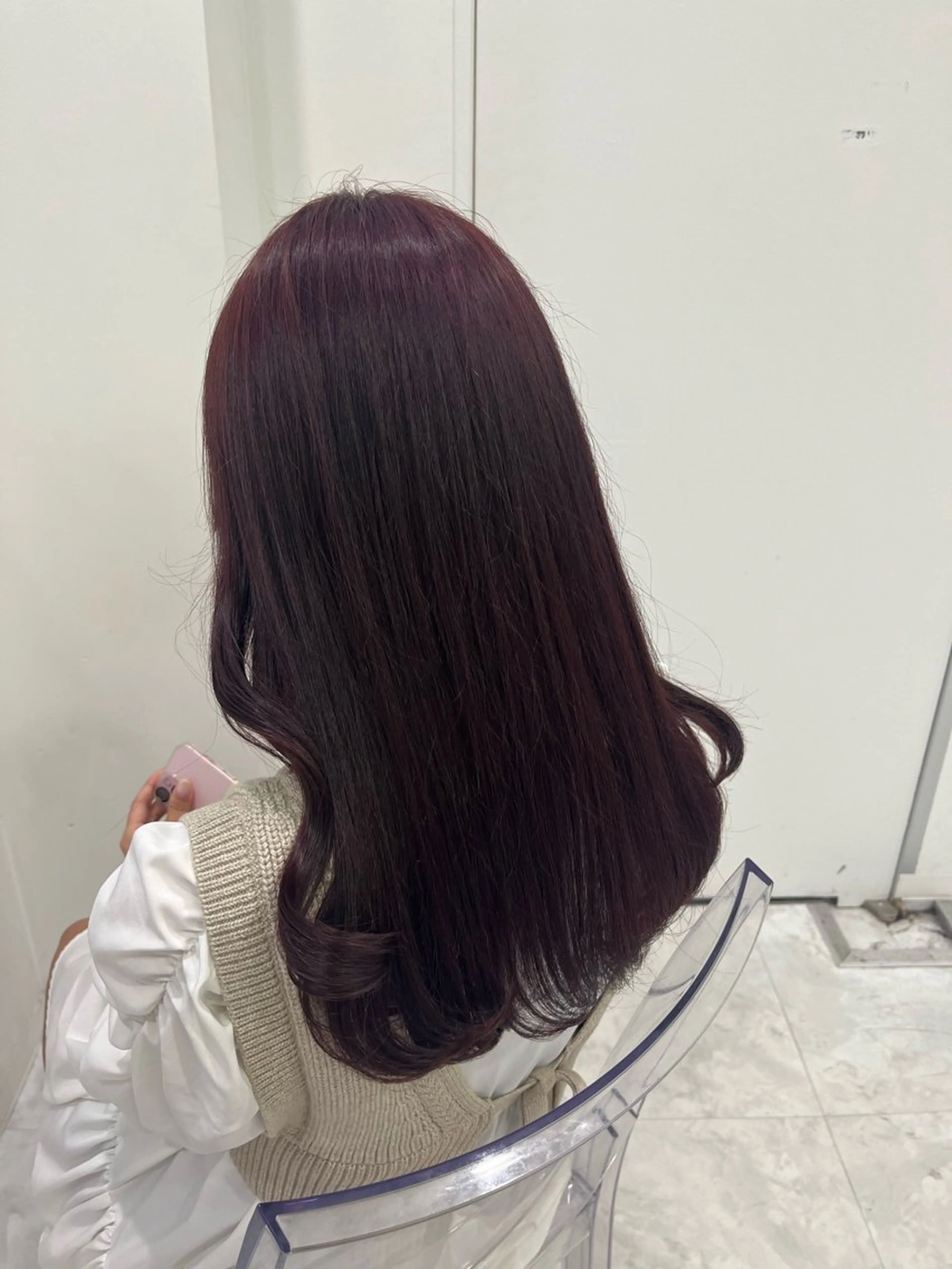 ロング カラー ガーリー♡女の子っぽ ヘア♡ピンクカラー♡のヘアスタイル