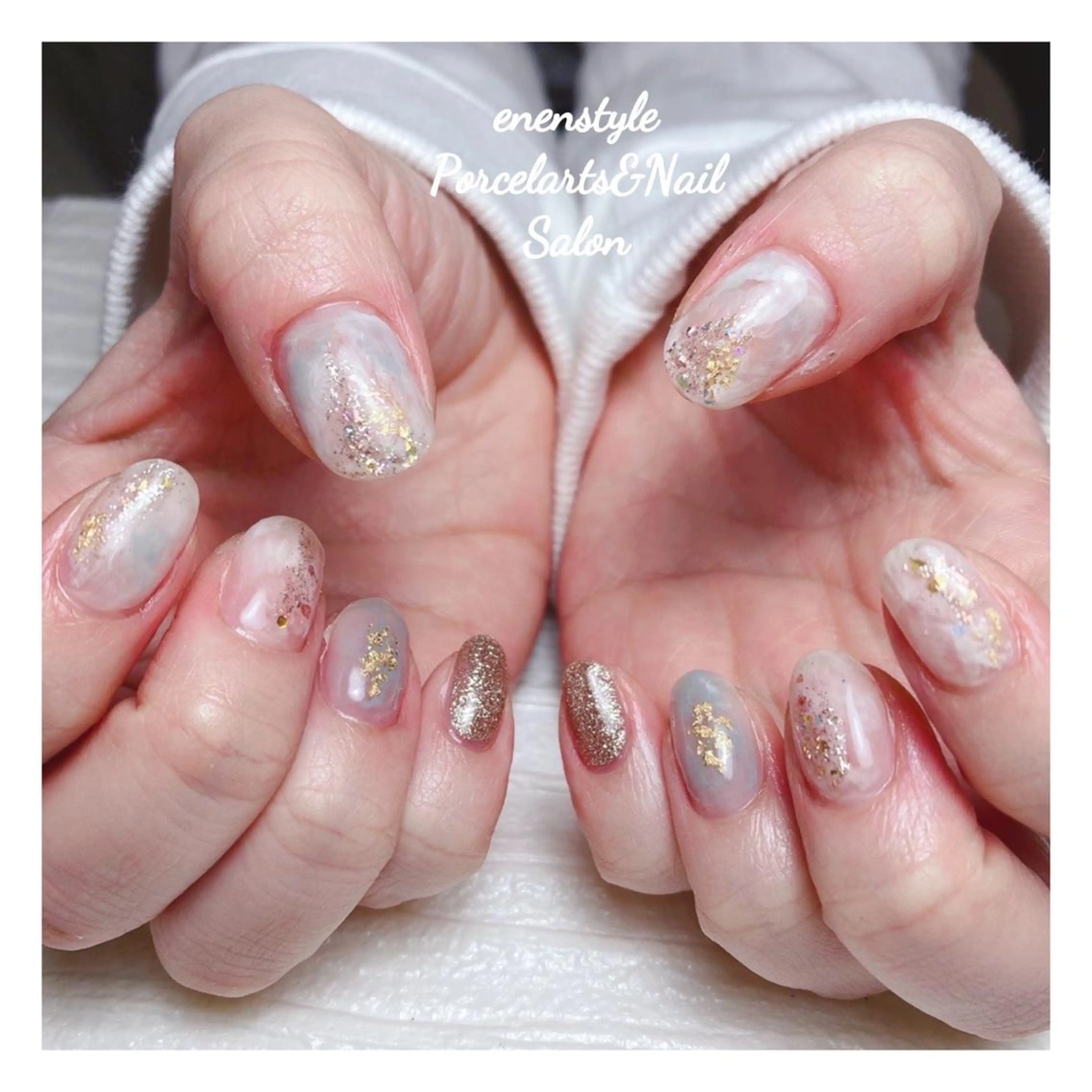 ミディアム ネイル 👑enen style👑のネイルデザイン