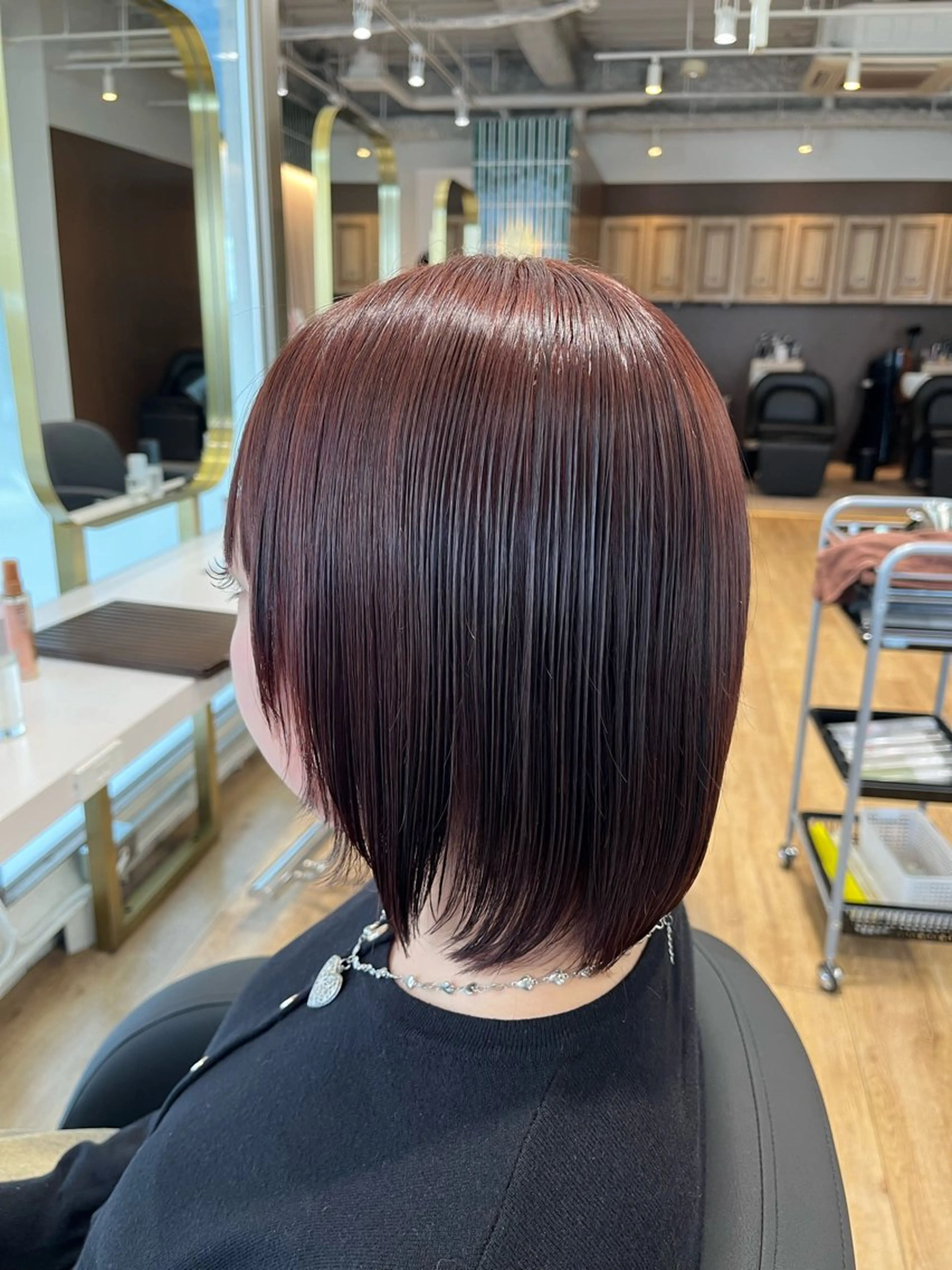 ショート ✨シルク縮毛矯正✨ RYUICHIのヘアスタイル