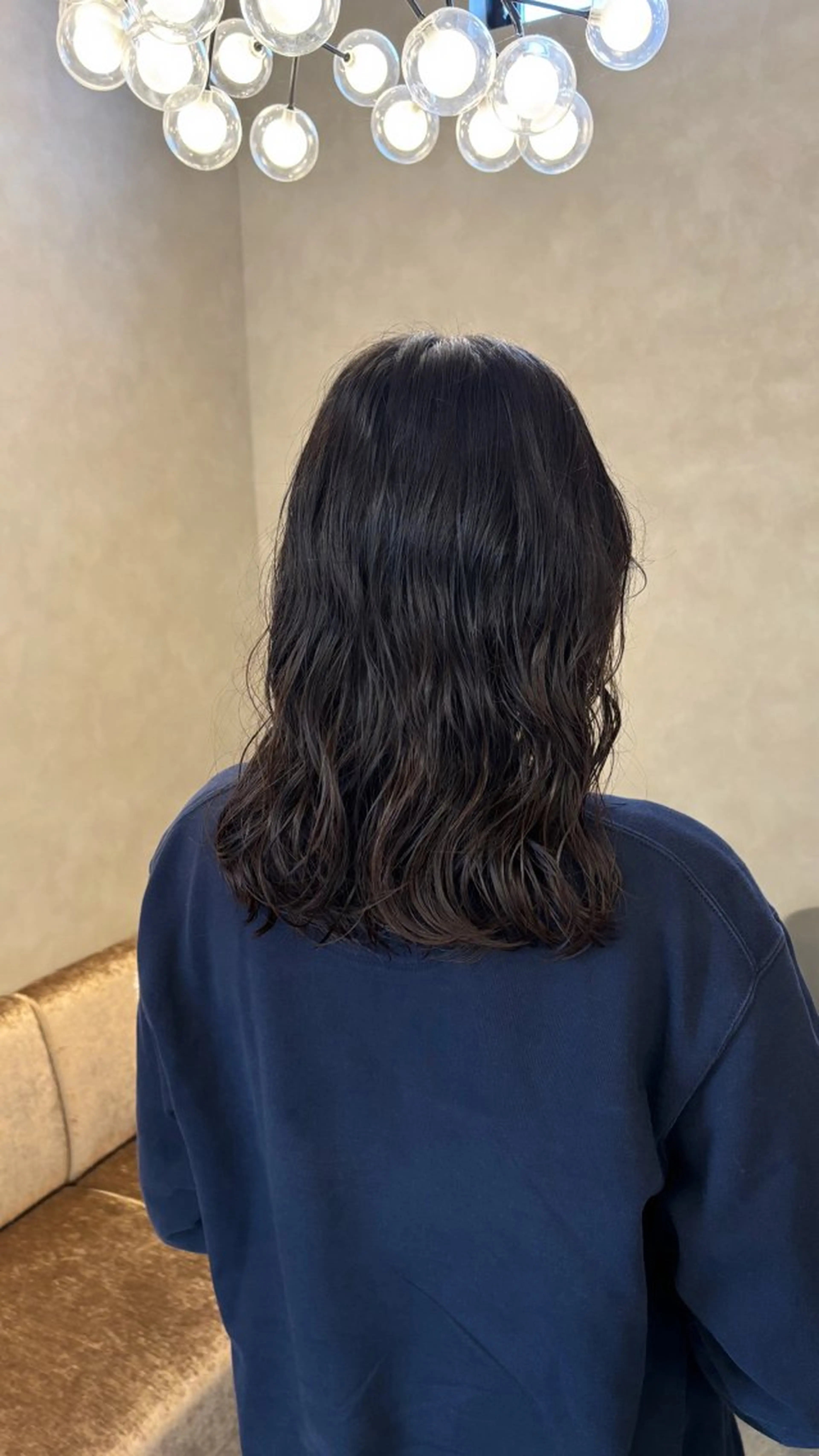 ミディアム パーマ ボブ/レイヤー/暖色 カラー/モモカ🎀のヘアスタイル