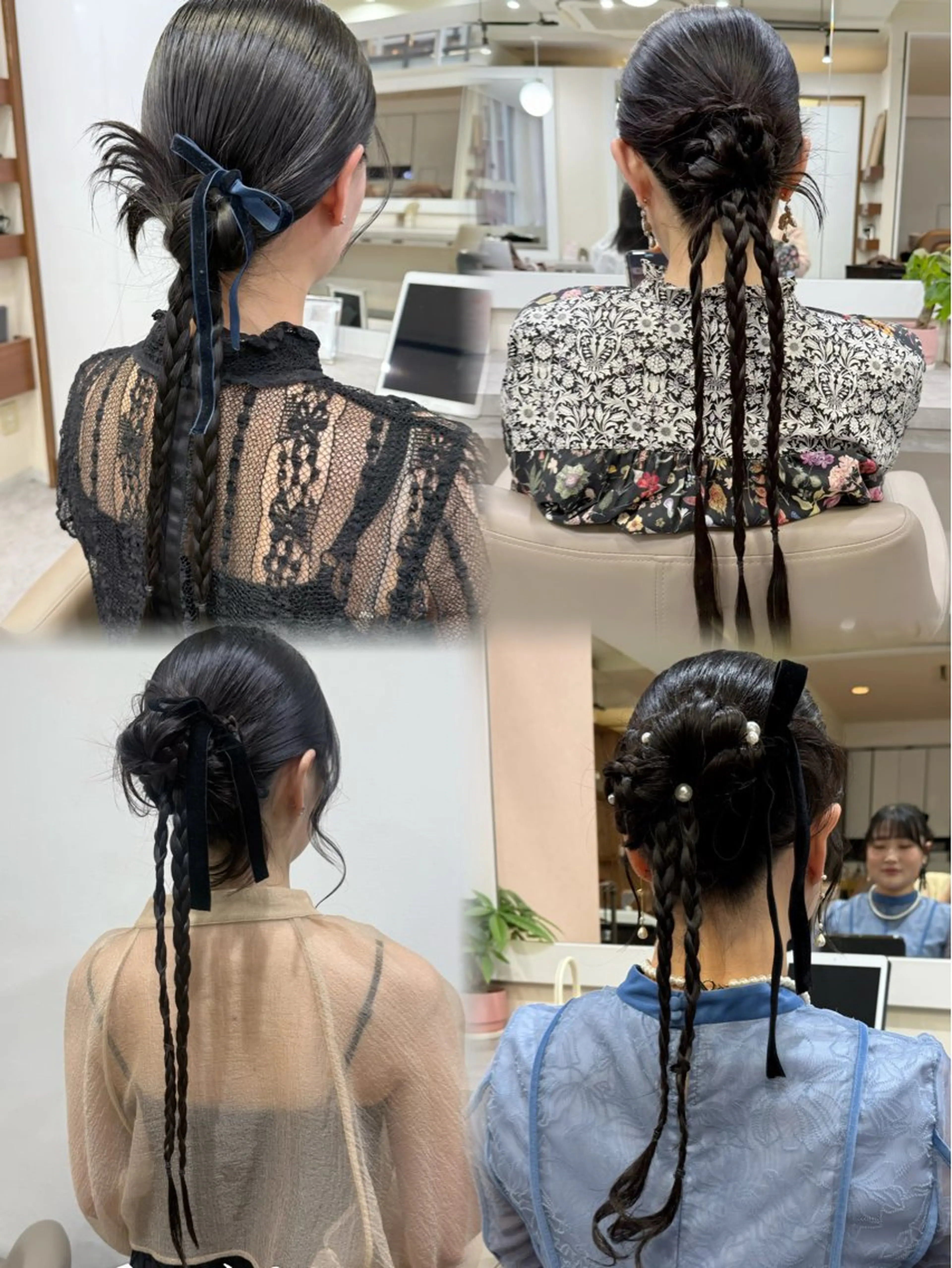 ロング ヘアアレンジ お団子ヘア ポニーテール 結婚式・ブライダル ヘアセット 韓国風パーマ/ヘア セット/店長みづきのヘアスタイル