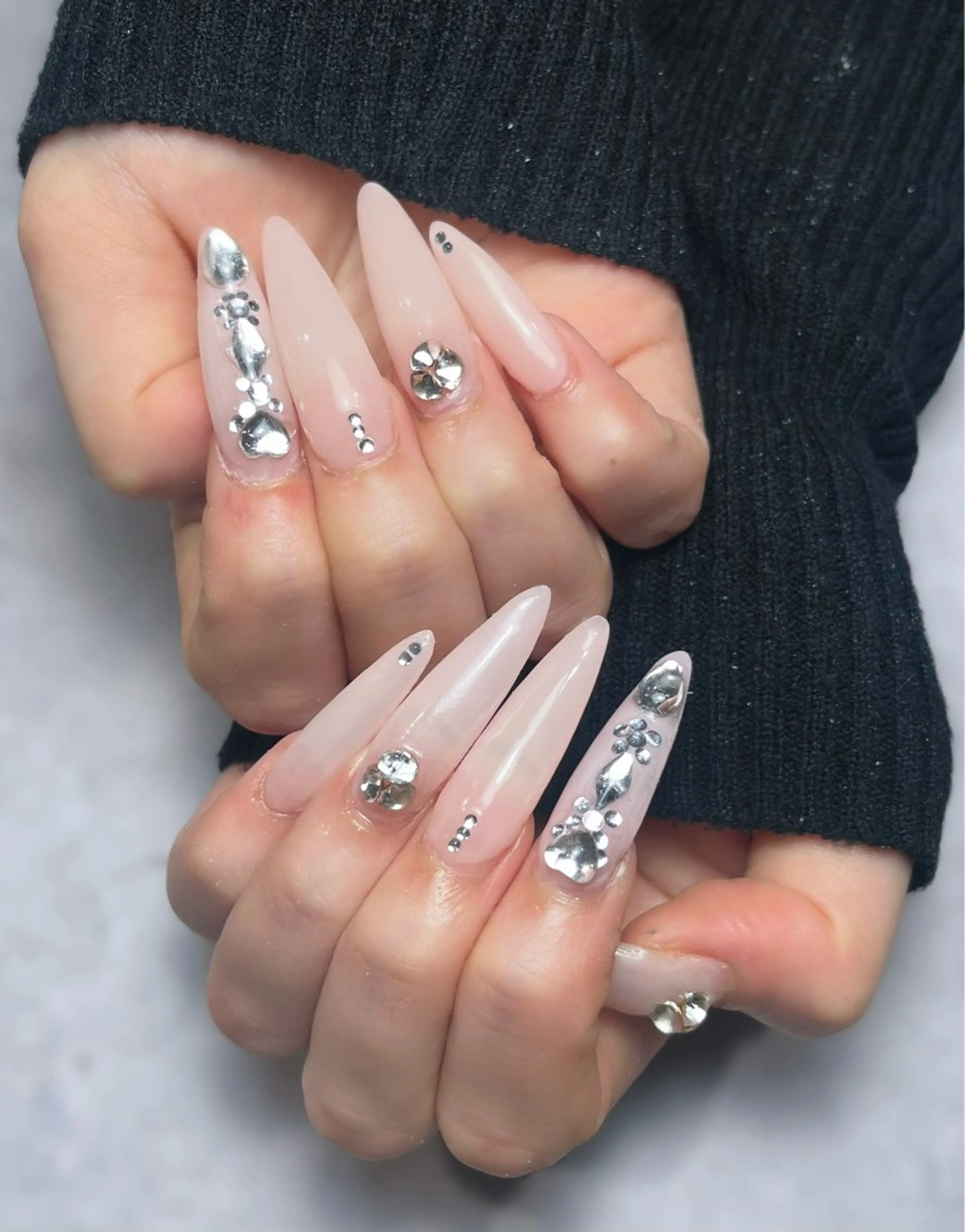 ネイル 長さ出し ワンカラーネイル rinory西口 2号店 /Fukaのネイルデザイン