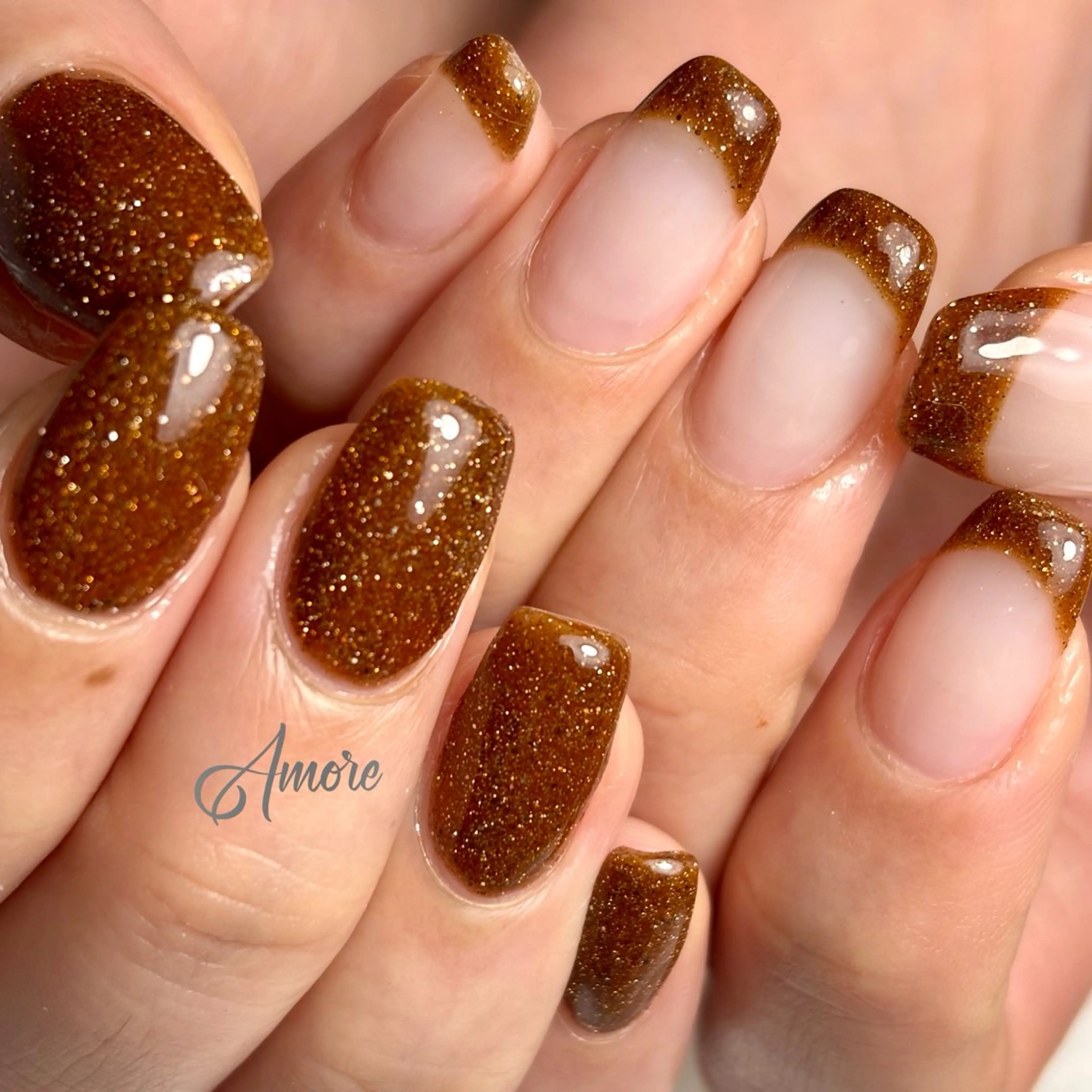 ネイル ジェルネイル キラキラネイル 韓国ネイル マグネットネイル パラジェル You kyehwaのネイルデザイン