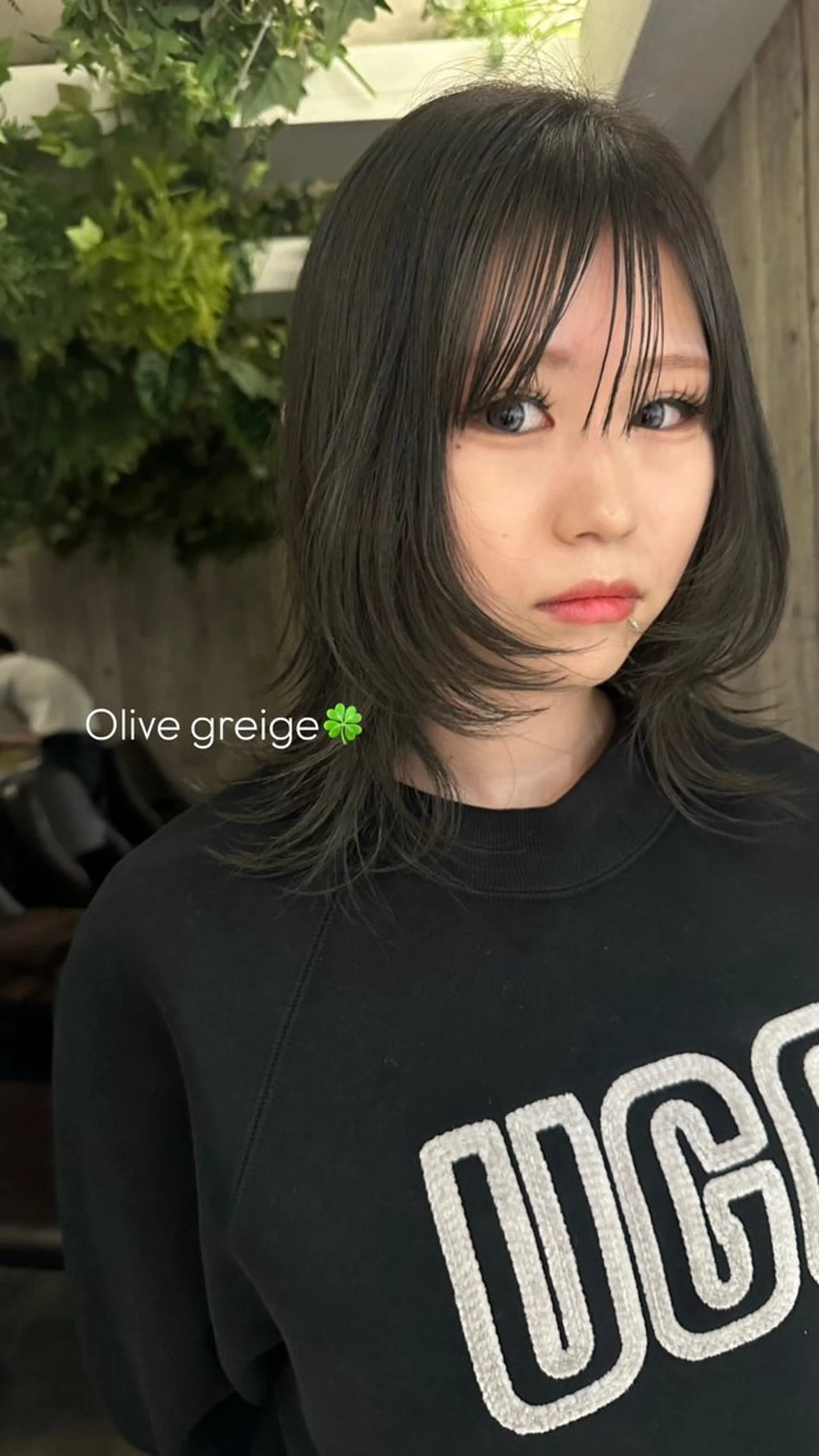 ミディアム カラー ヘアカラー REBECCA所属・石井 美羽のヘアスタイル