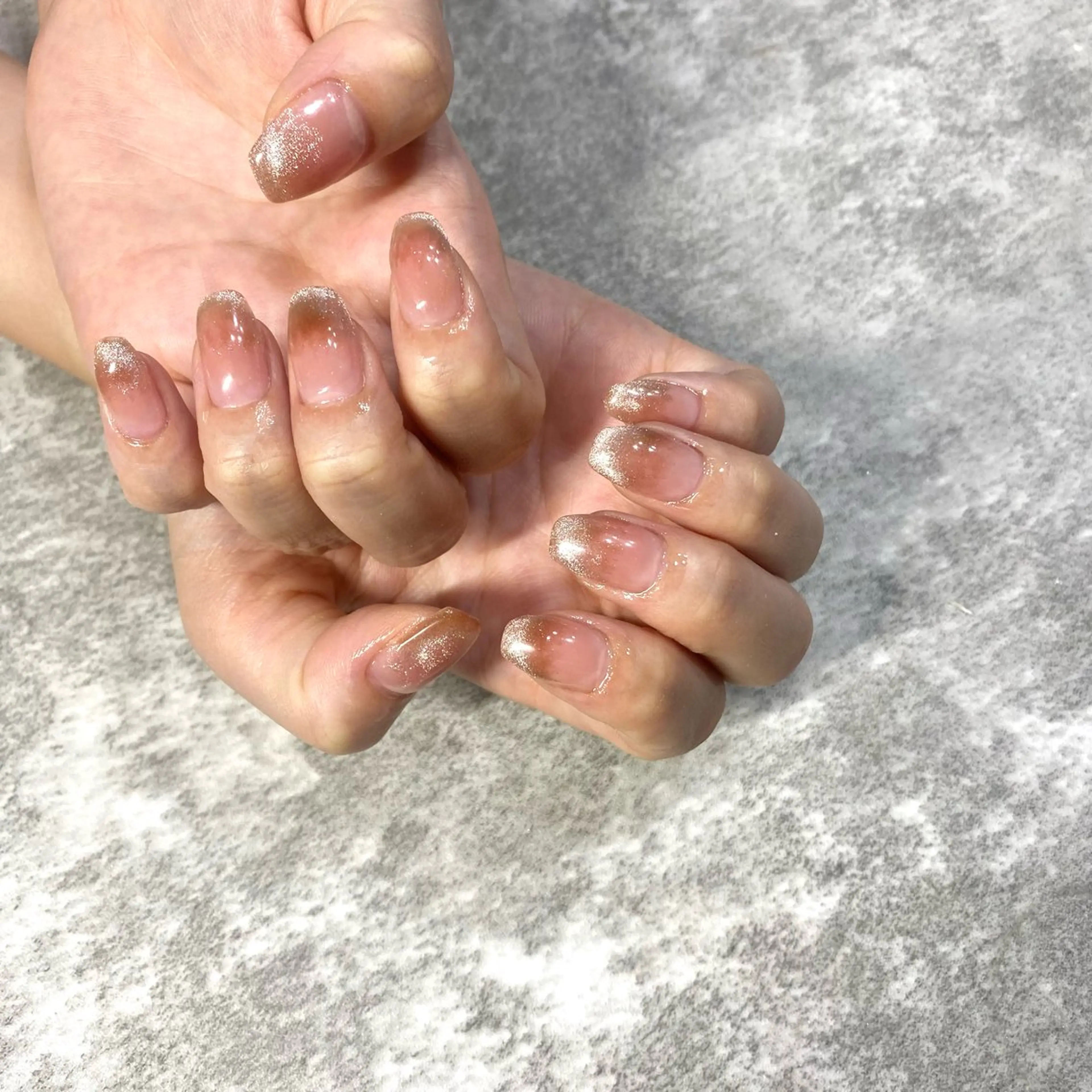 ネイル チークネイル フレンチネイル マグネットネイル マグネットフレンチ ハンドネイル ★Rinail... .のネイルデザイン