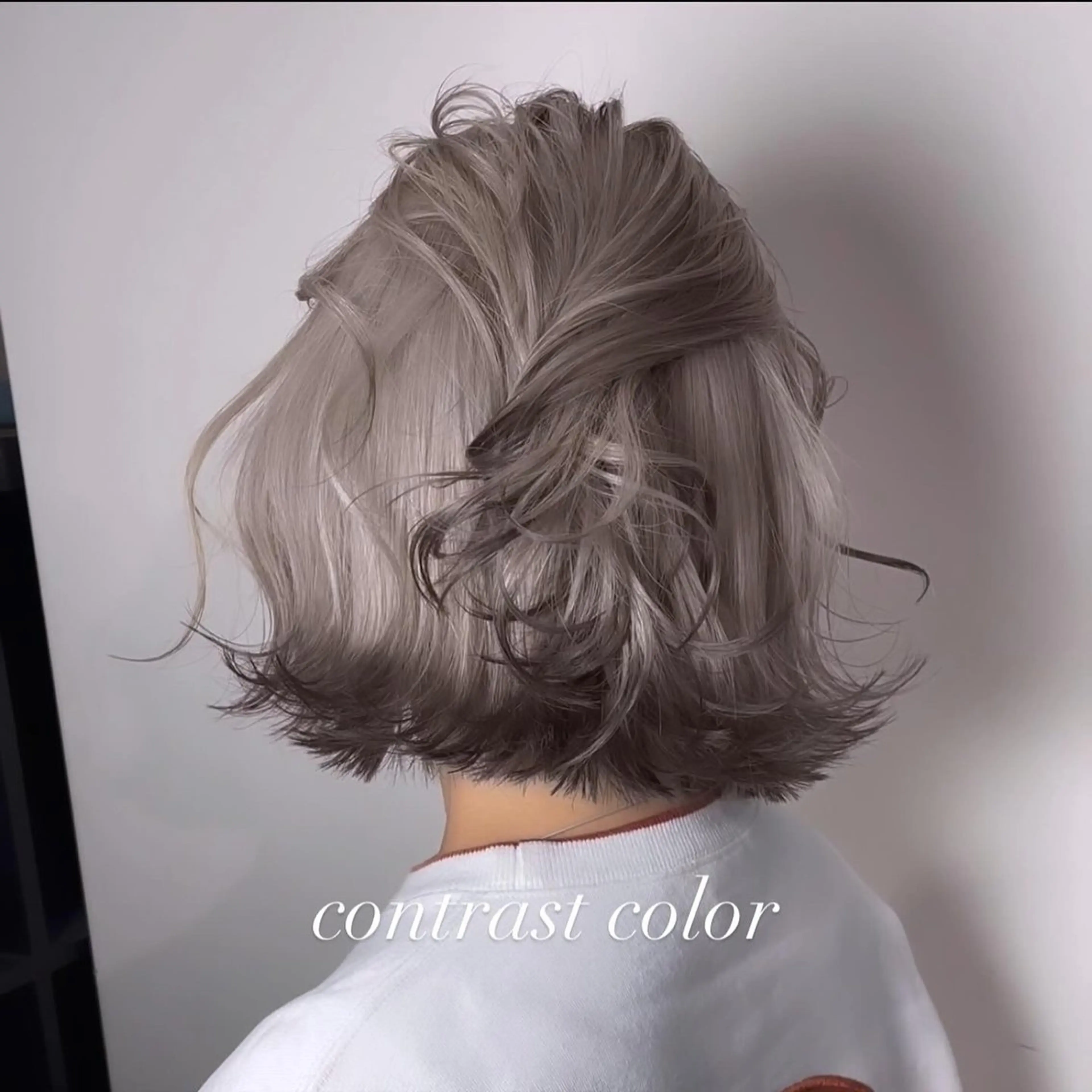 ミディアム カラー カット ヘアカラー トリートメント ヘアセット 💜ハイトーン💛 マジカルかいちゃんのヘアスタイル