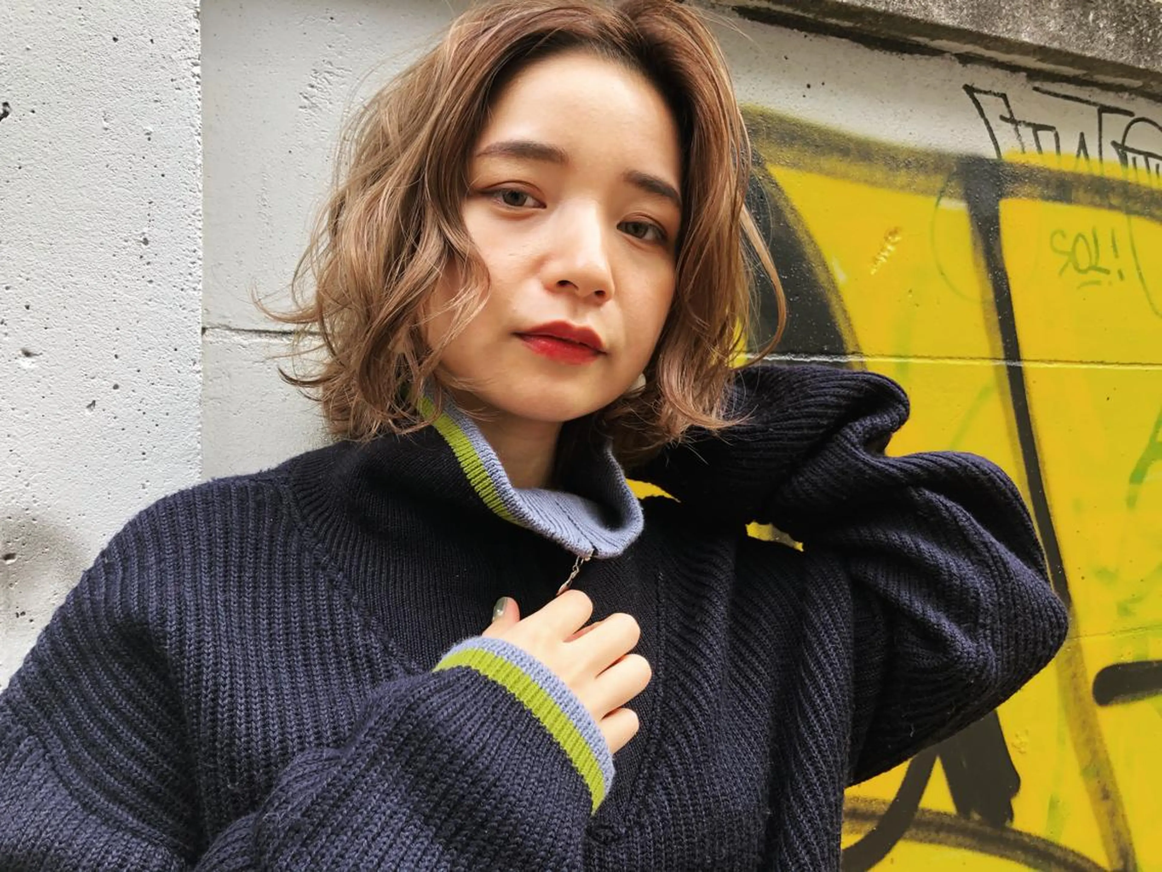 ショート カラー パーマ 太田 有香のヘアスタイル
