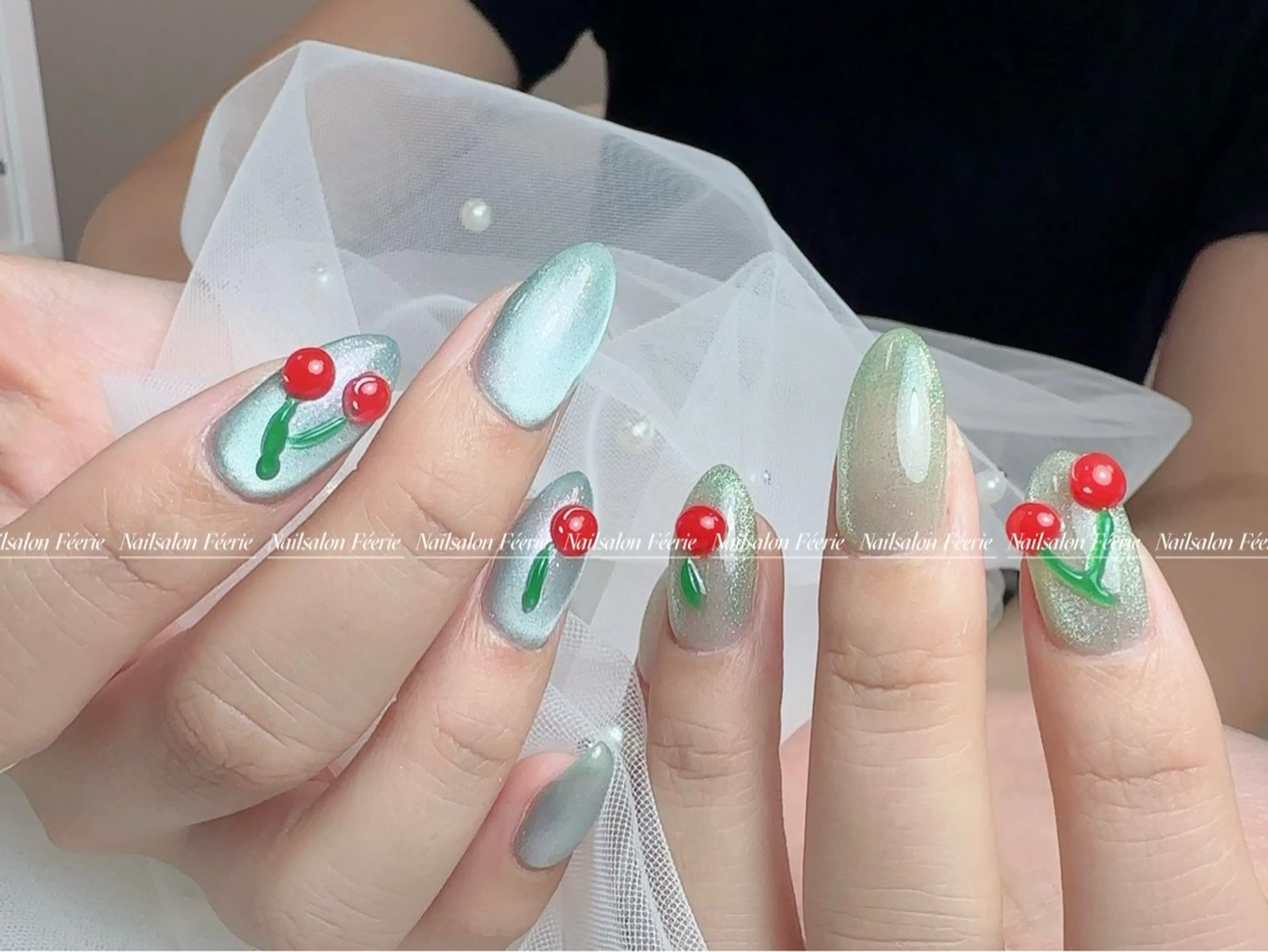 ネイル 成人式 長さ出し フットネイル フレンチネイル ジェルネイル ハンドネイル ハンドケア nail salon Feerieのネイルデザイン