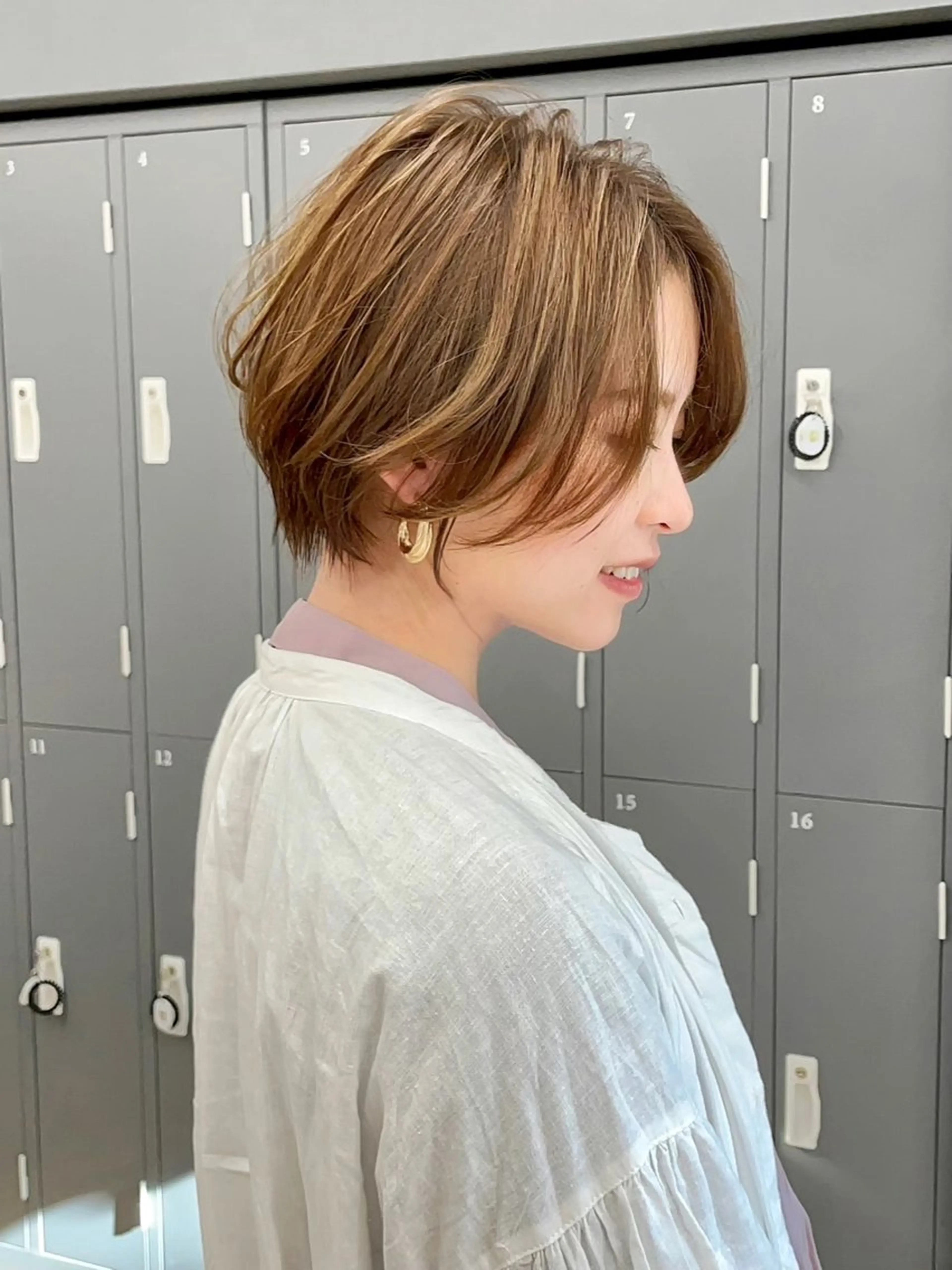 ショート 丸みショート ショートヘア 重里 瑠花のヘアスタイル