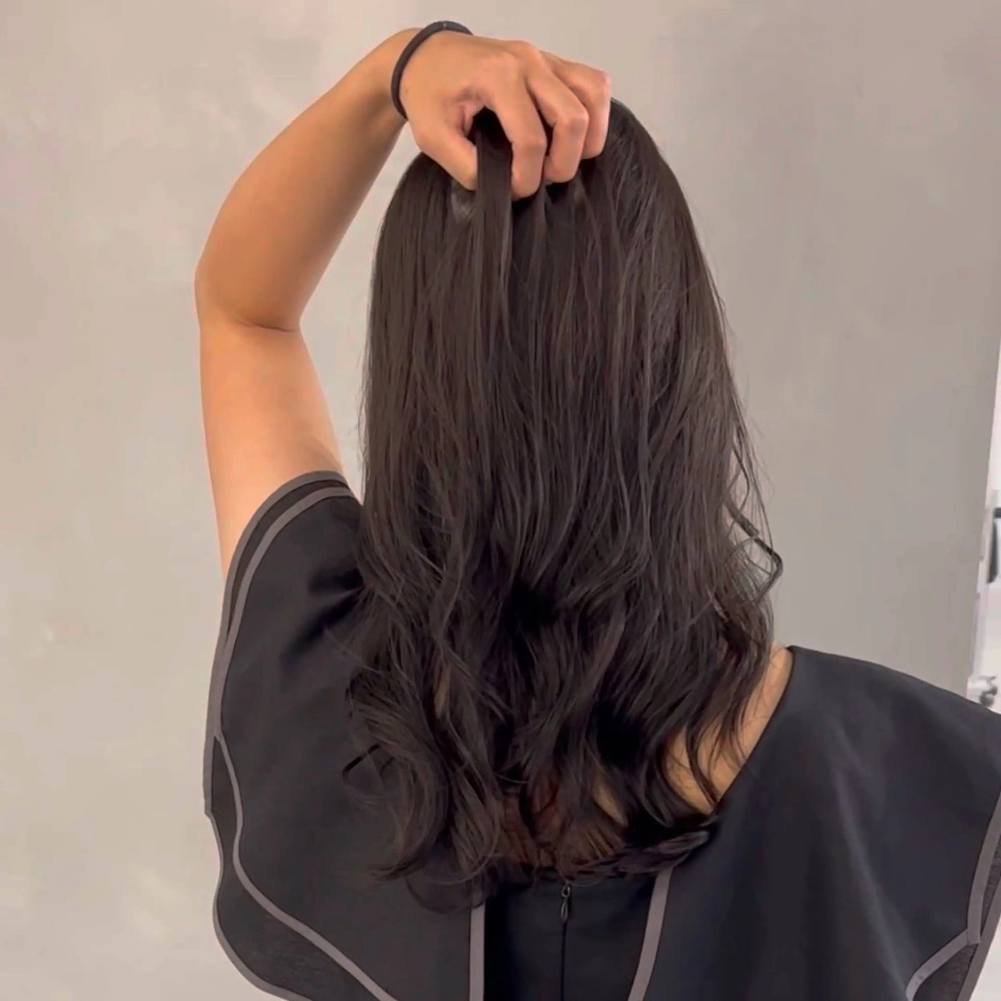 セミロング カラー パーマ セミロングパーマ レイヤーカット カット パーマ トリートメント レイヤーカットのプロ 大人ヘア宮森貴志のヘアスタイル