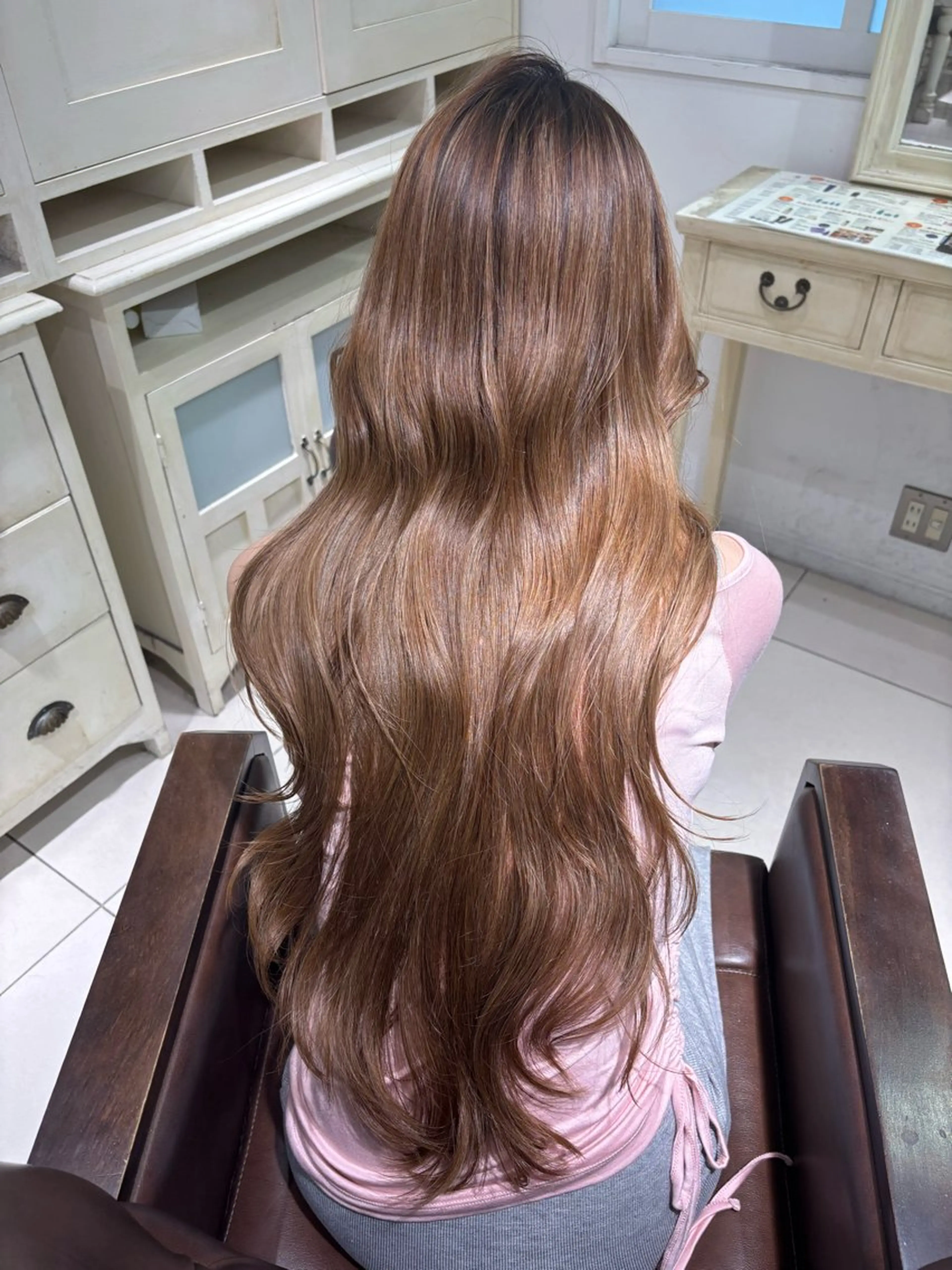 ロング ヘアセット 縮毛・髪質改善🩰 mai🐰ྀི🤍のヘアスタイル