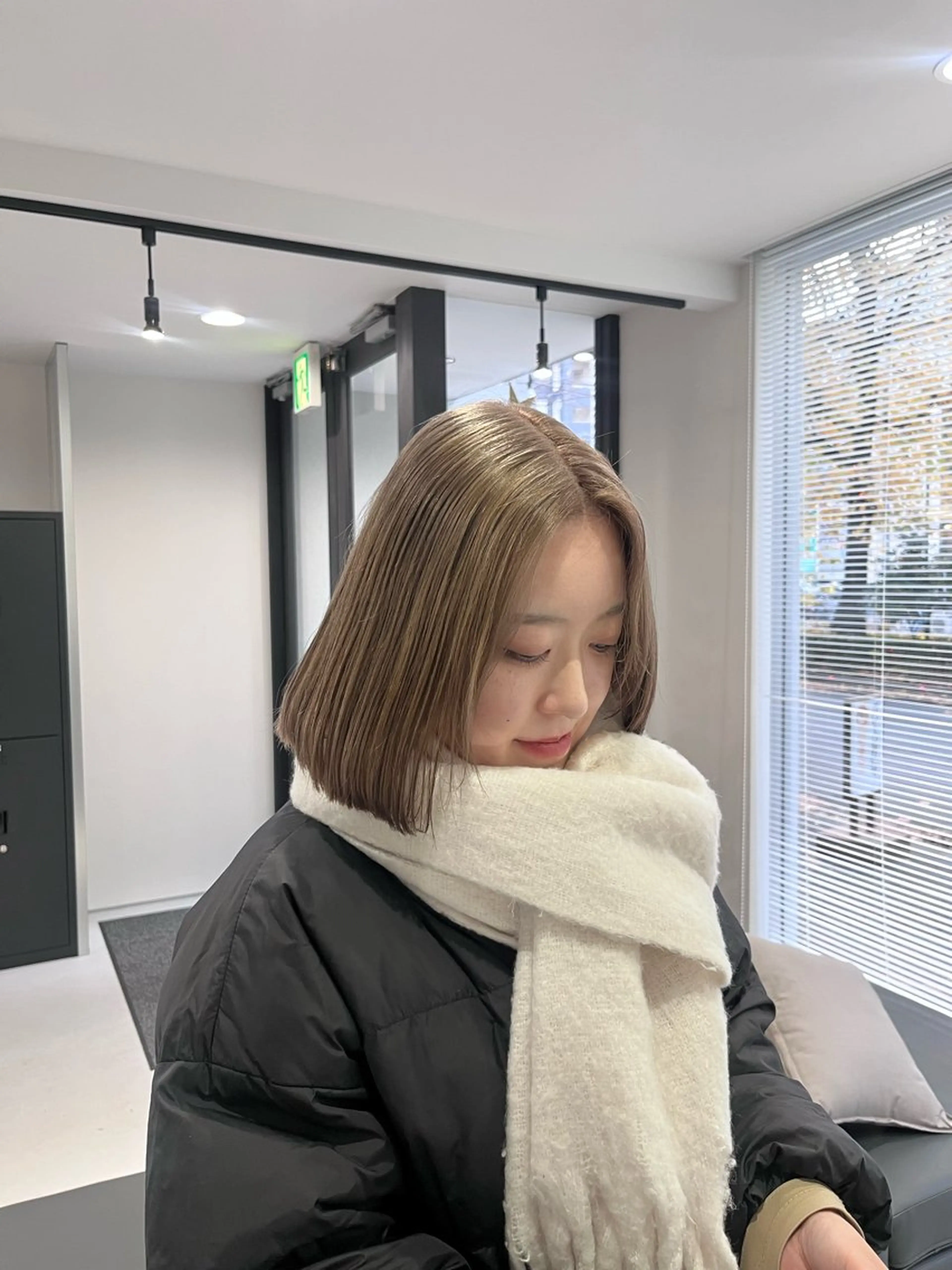 ミディアム ベージュカラー/ 新潟/万代/なお🎀のヘアスタイル