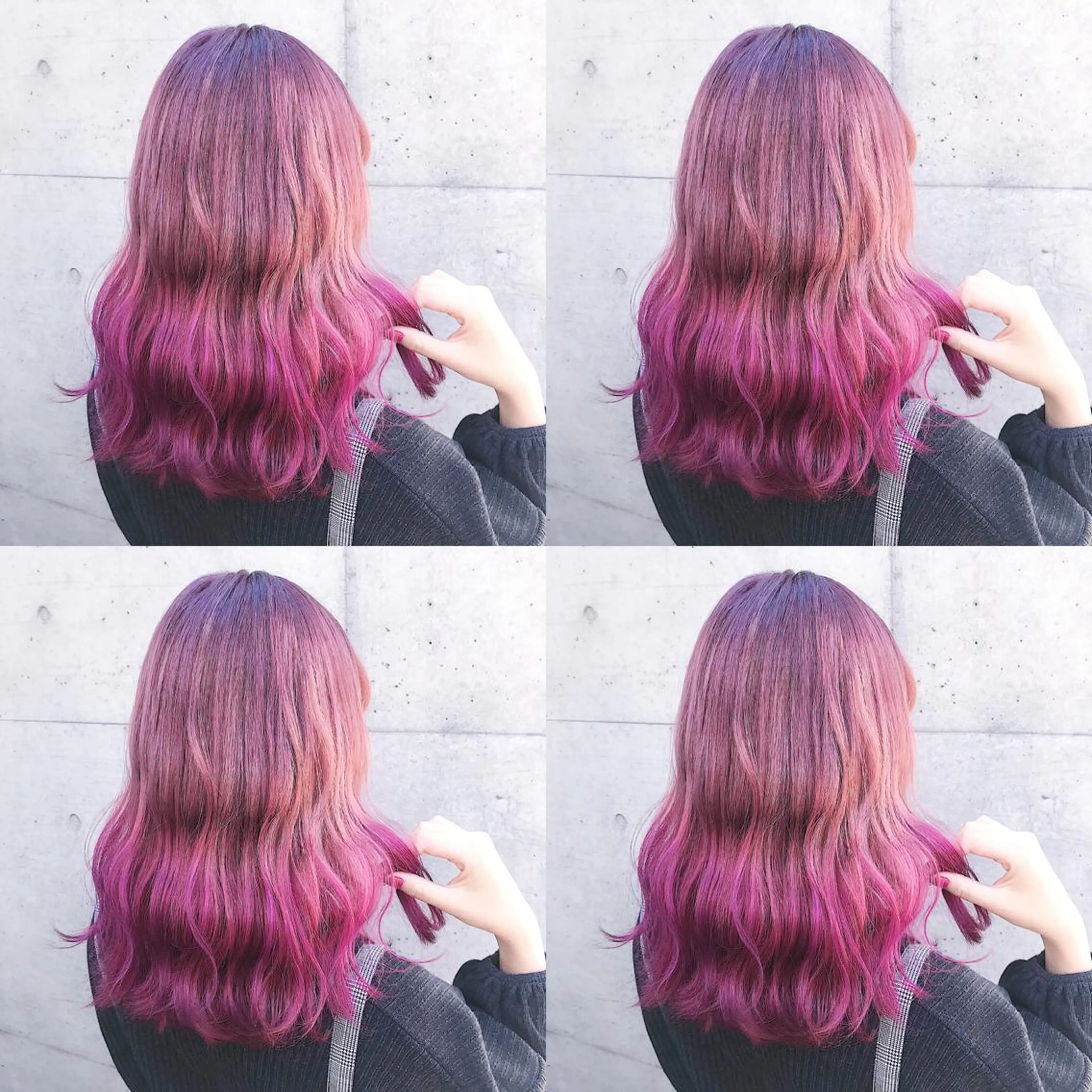 セミロング カラー ヘアアレンジ ヘアカラー トリートメント TAKUMAブリーチ /切りっぱなし🪽のヘアスタイル