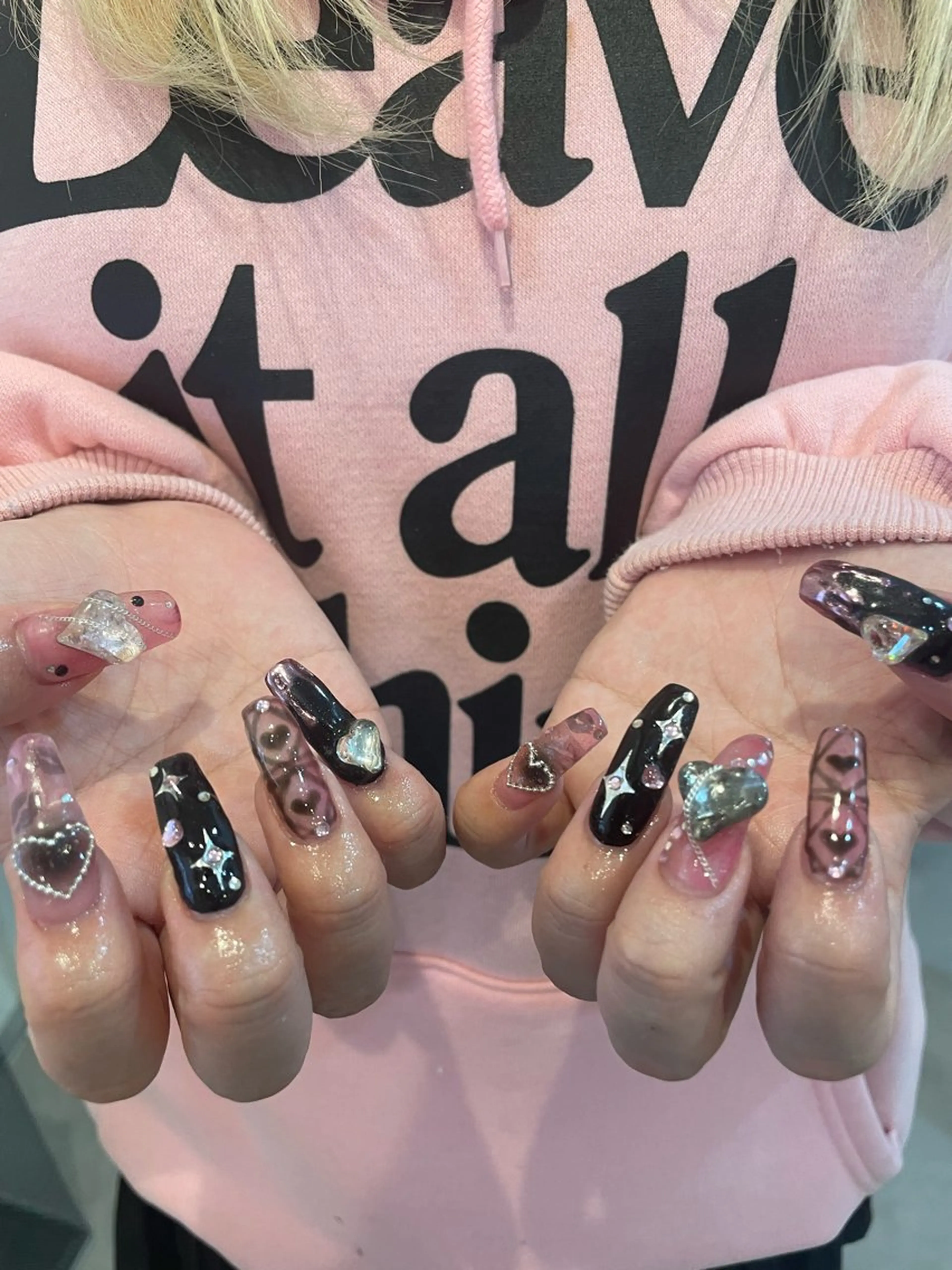 ネイル 束感まつ毛/ネイル/ LED♥KIRARAのマツエク・マツパデザイン