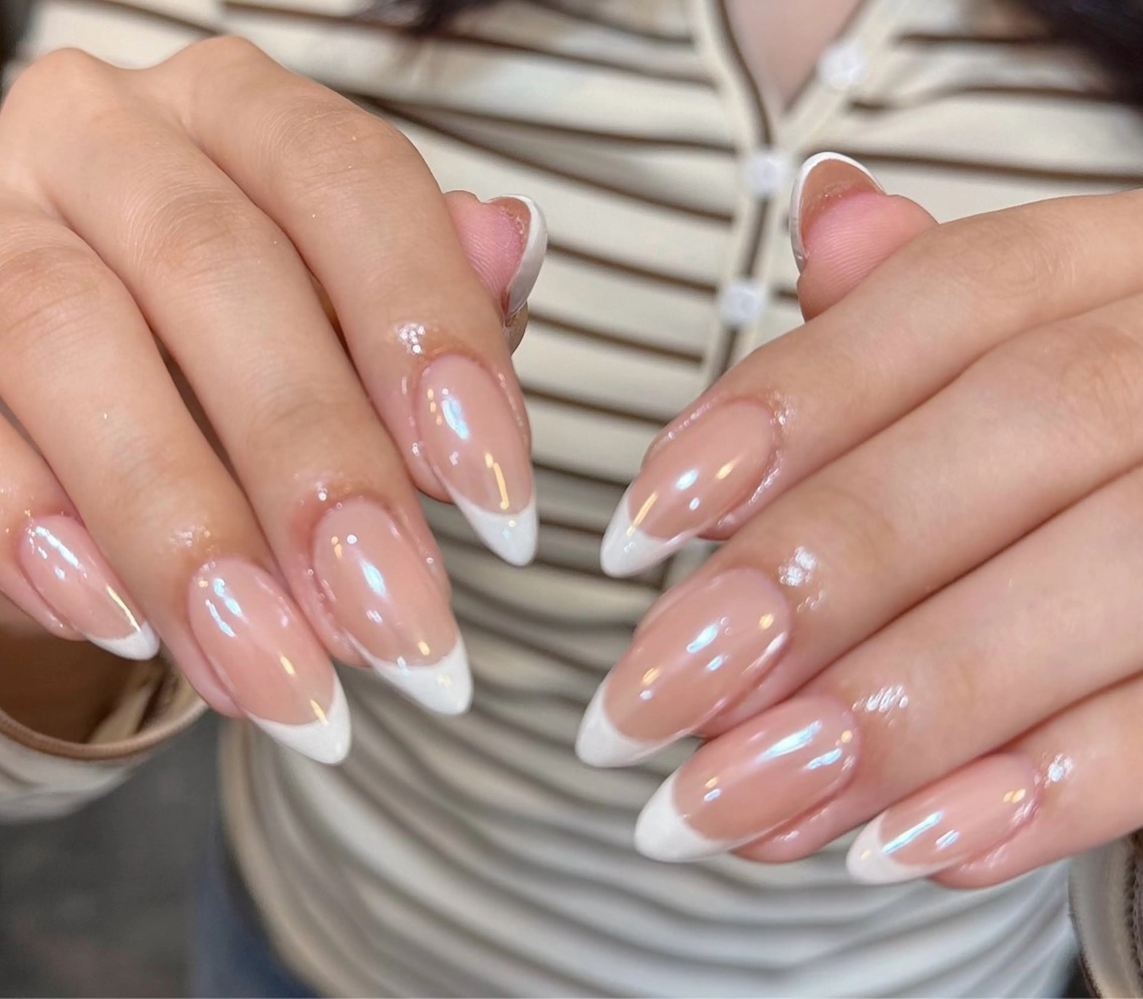 ネイル フレンチネイル メンズネイル シンプルネイル ハンドネイル MIMnail メンズネイリストのネイルデザイン