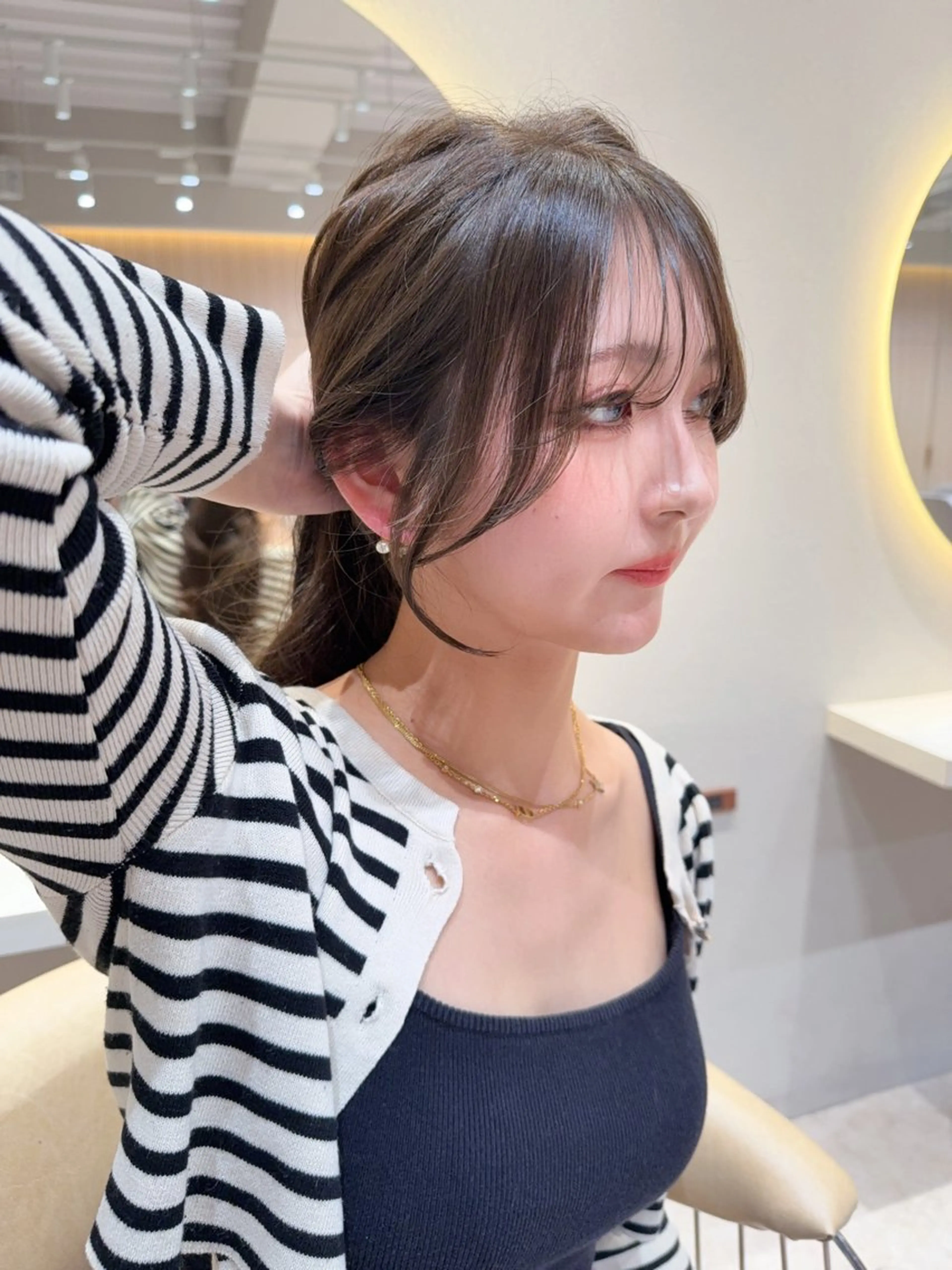 セミロング カラー カット ヘアカラー トリートメント レイヤー❣️縮毛矯 川村利幸のヘアスタイル