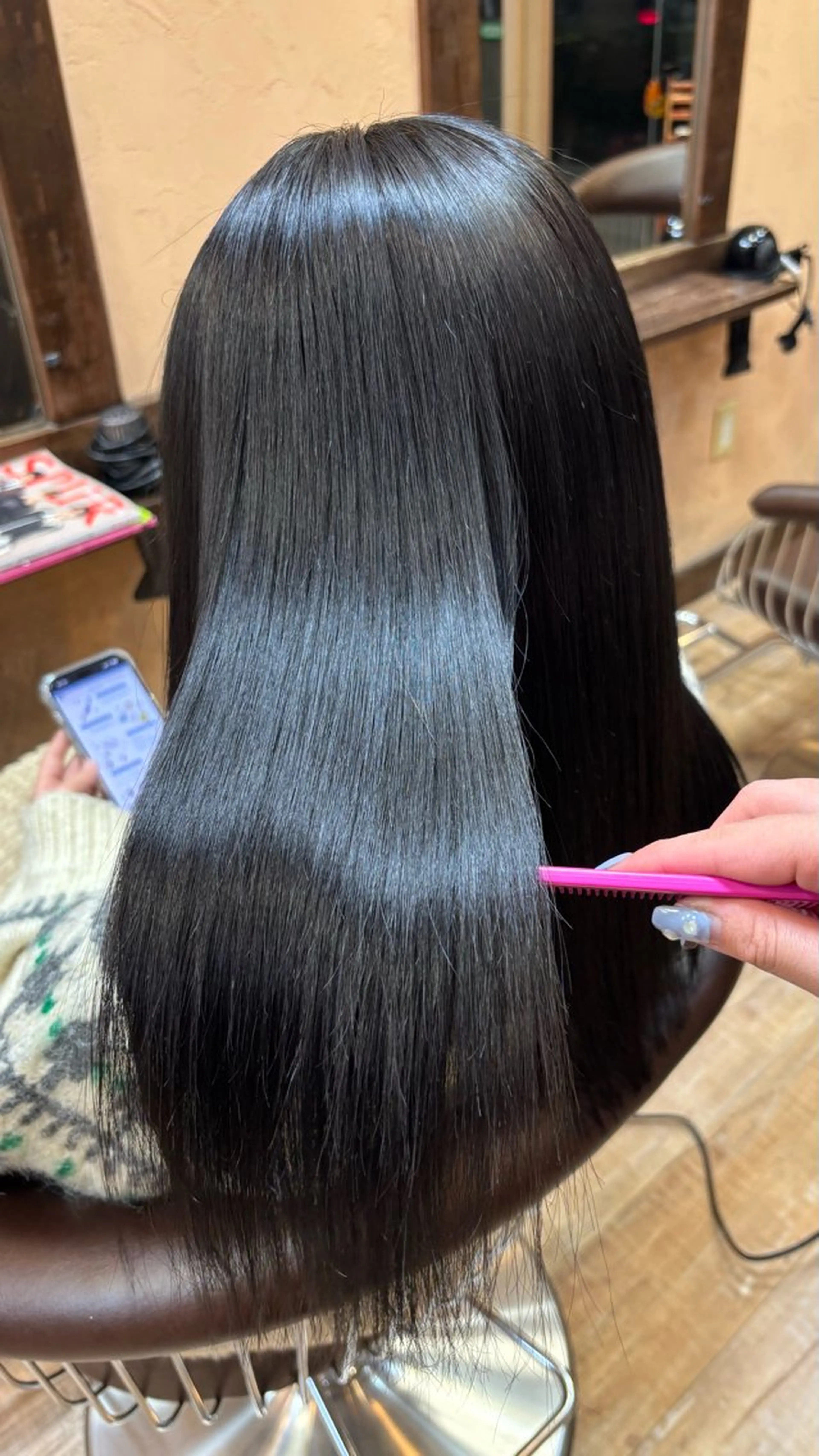 セミロング カラー ヘアカラー トリートメント ブリーチカラー🎀 Himariのヘアスタイル