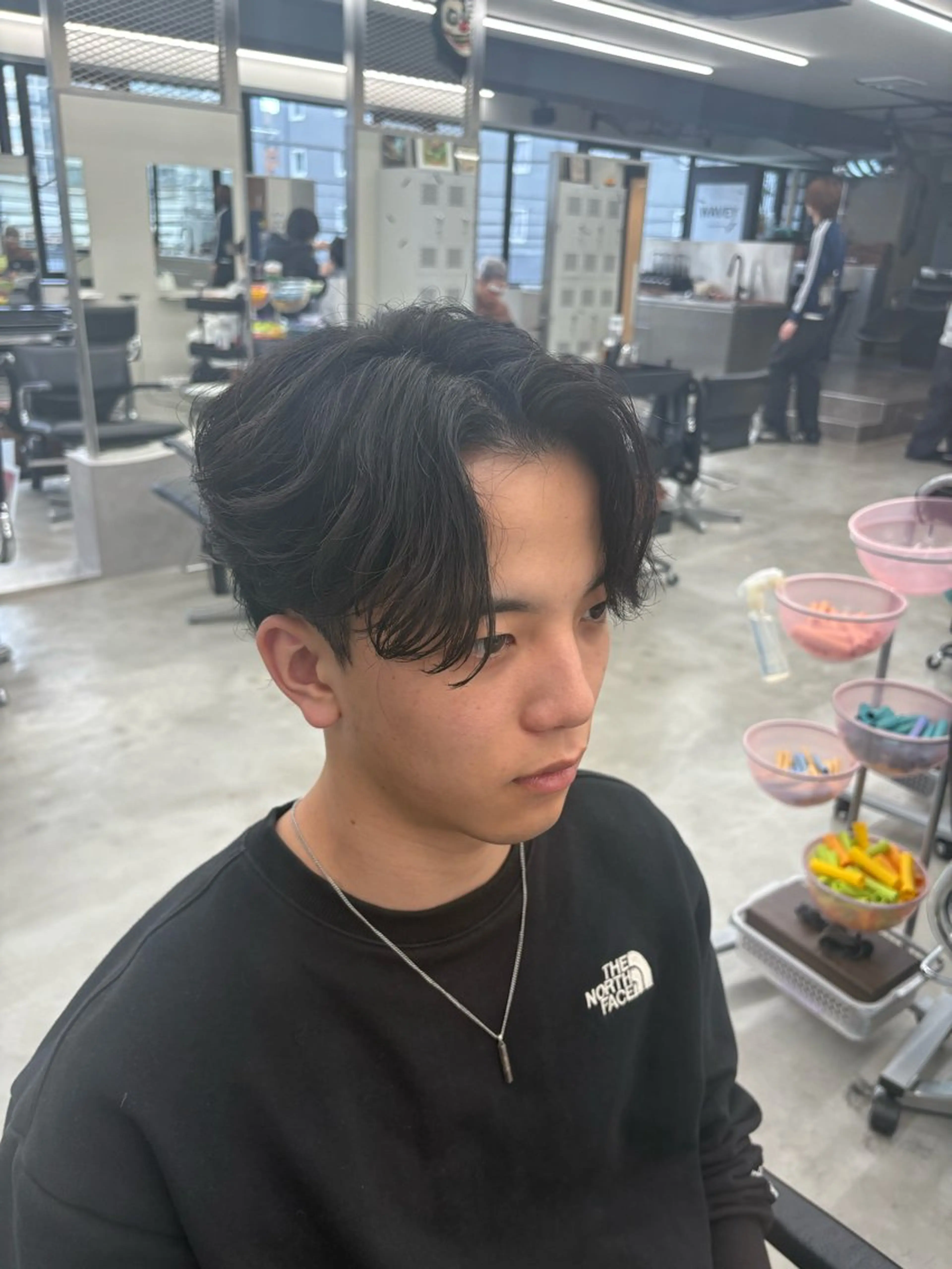 ショート パーマ ヘアアレンジ メンズ フェザーパーマ メンズパーマ ニュアンスパーマ 柊斗 /横浜パーマのヘアスタイル