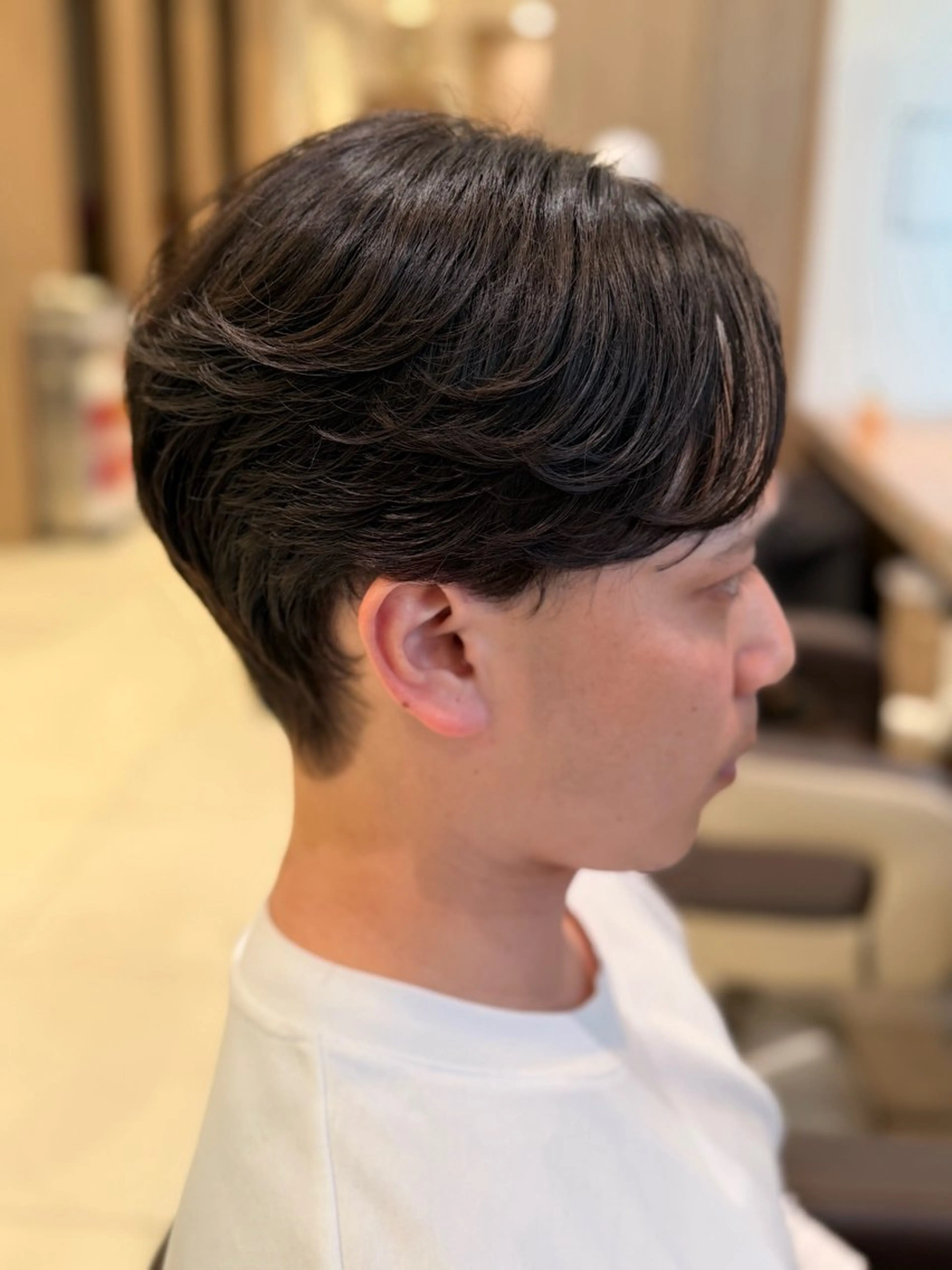 パーマ メンズ 縮毛矯正 カット 縮毛矯正 ブリーチ/パーマ 縮毛/レイヤーaoiのヘアスタイル